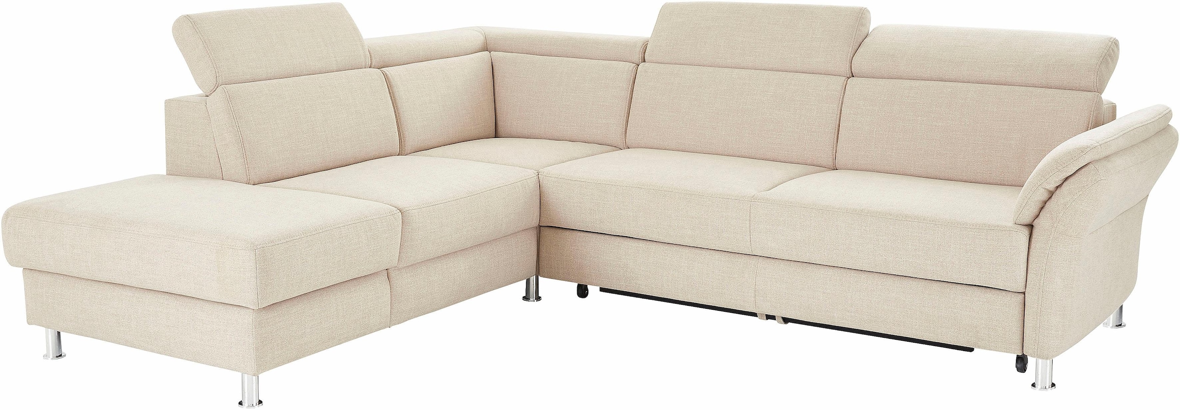 sit&more Ecksofa »Avignon L-Form«, inklusive Kopfteilverstellung, wahlweise mit Bettfunktion