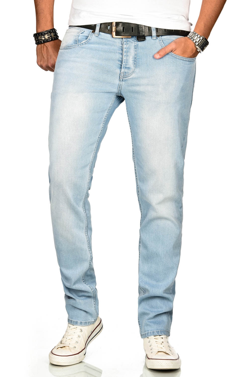 Alessandro Salvarini Stretch-Jeans »A. Salvarini Herren Jeans Blau Multi AS170-AS174«