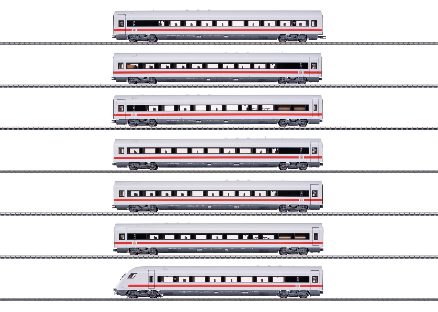 Märklin 042930 H0 ICE-Wagen-Set m.7 Wagen DB AG