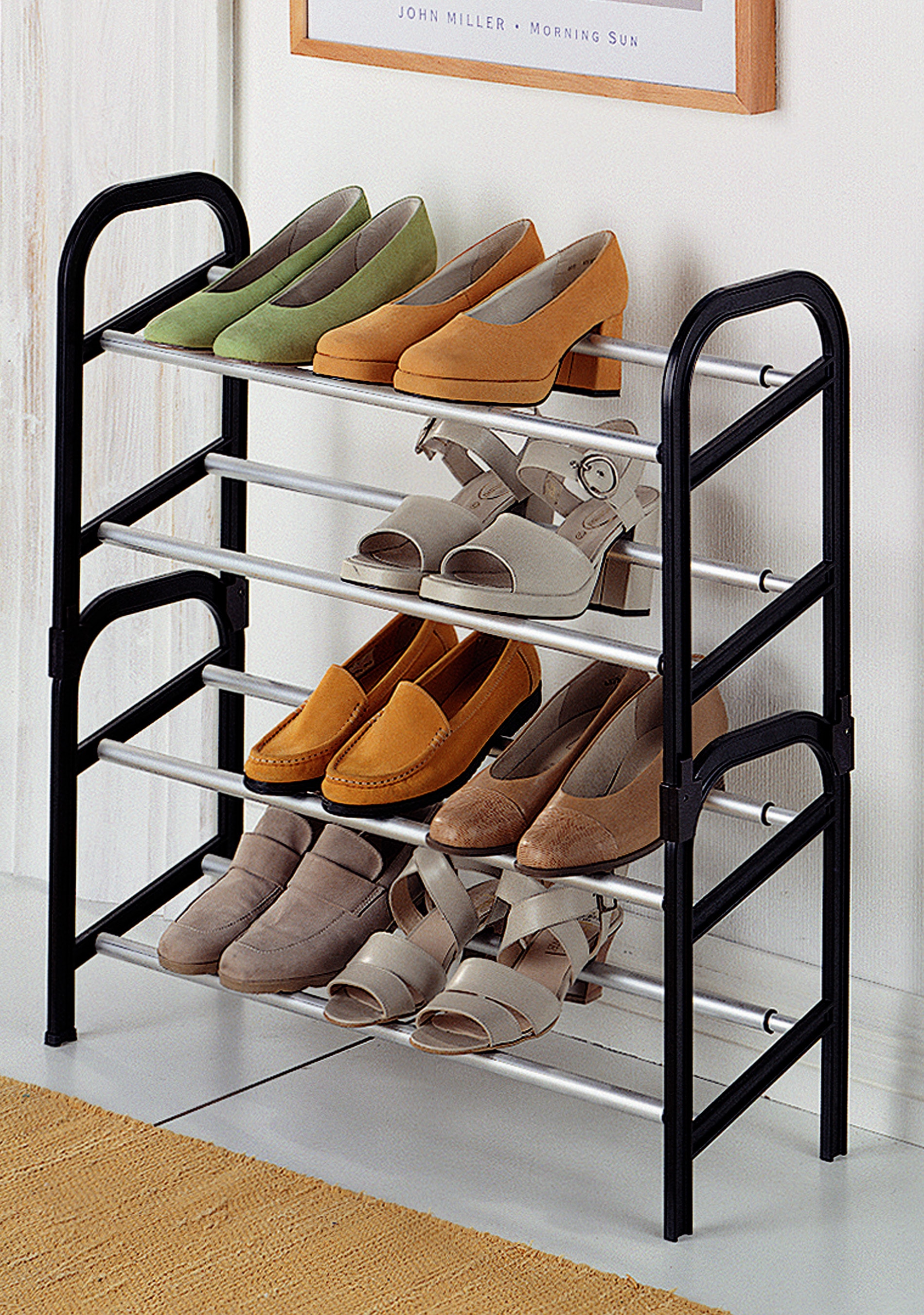 Ruco Schuhregal »breitenverstellbares Regal« Für bis zu 12 Paar Schuhe, aus hochwertigem Aluminium, Made in Germany