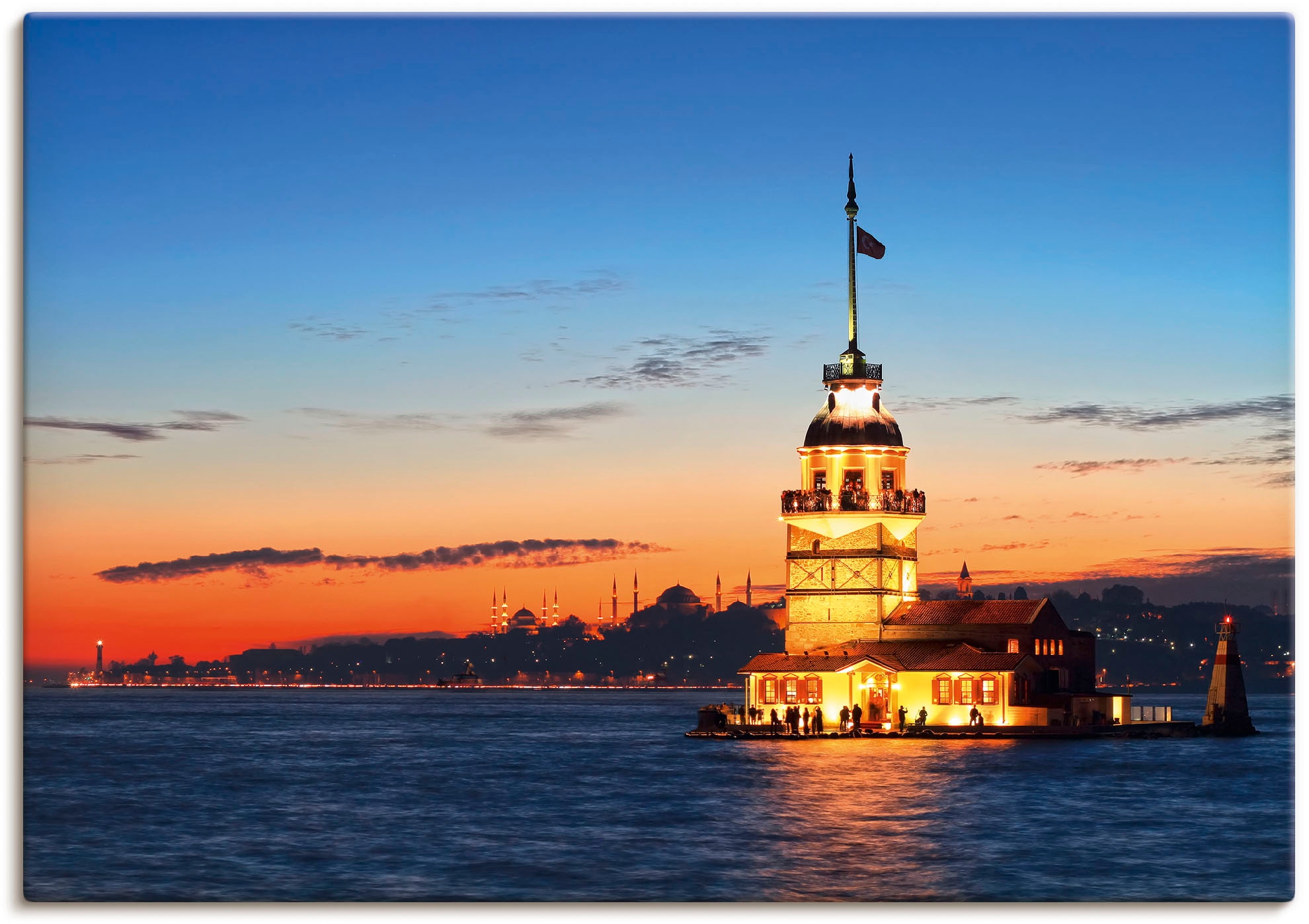 Artland Wandbild »Istanbul Leanderturm«, Gebäude, (1 St.), als Alubild,  Leinwandbild, Wandaufkleber oder Poster in versch. Größen auf Raten kaufen