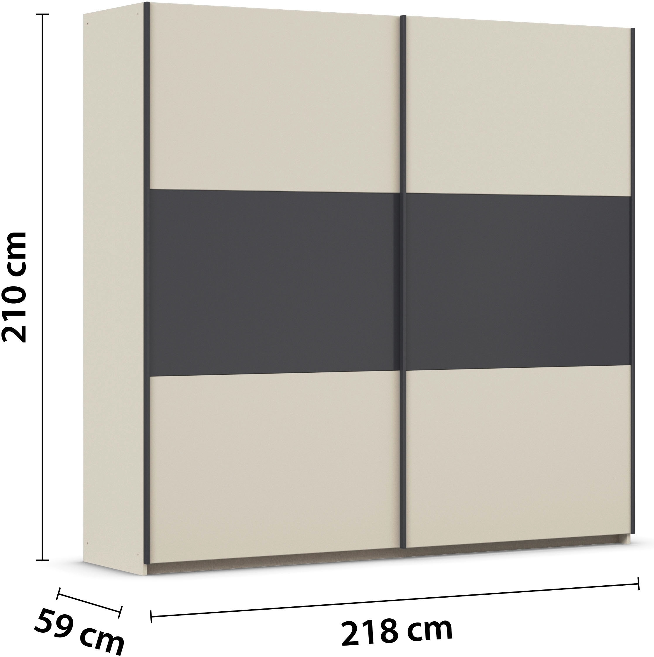 rauch Schwebetürenschrank »Kleiderschrank Schrank Garderobe Garderobenschrank Wäscheschrank NEO«, (in 3 verschiedenen Ausstattungen BASIC/CLASSIC/PREMIUM), mit großzügigem Stauraum und vielfältigen Farbkombinationen