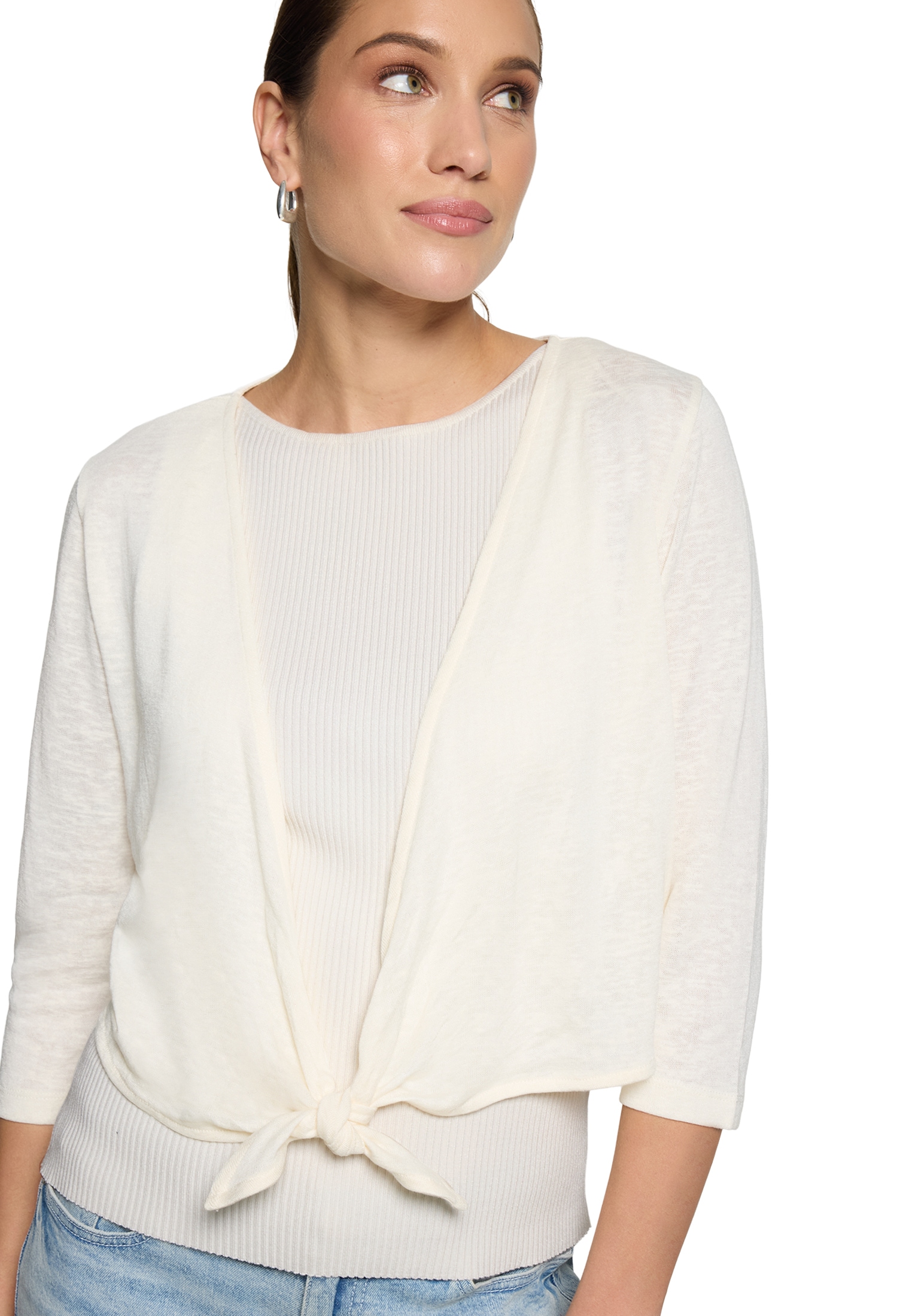 Zero Sweatshirt »Bolero-Jacke mit 3/4 Arm«
