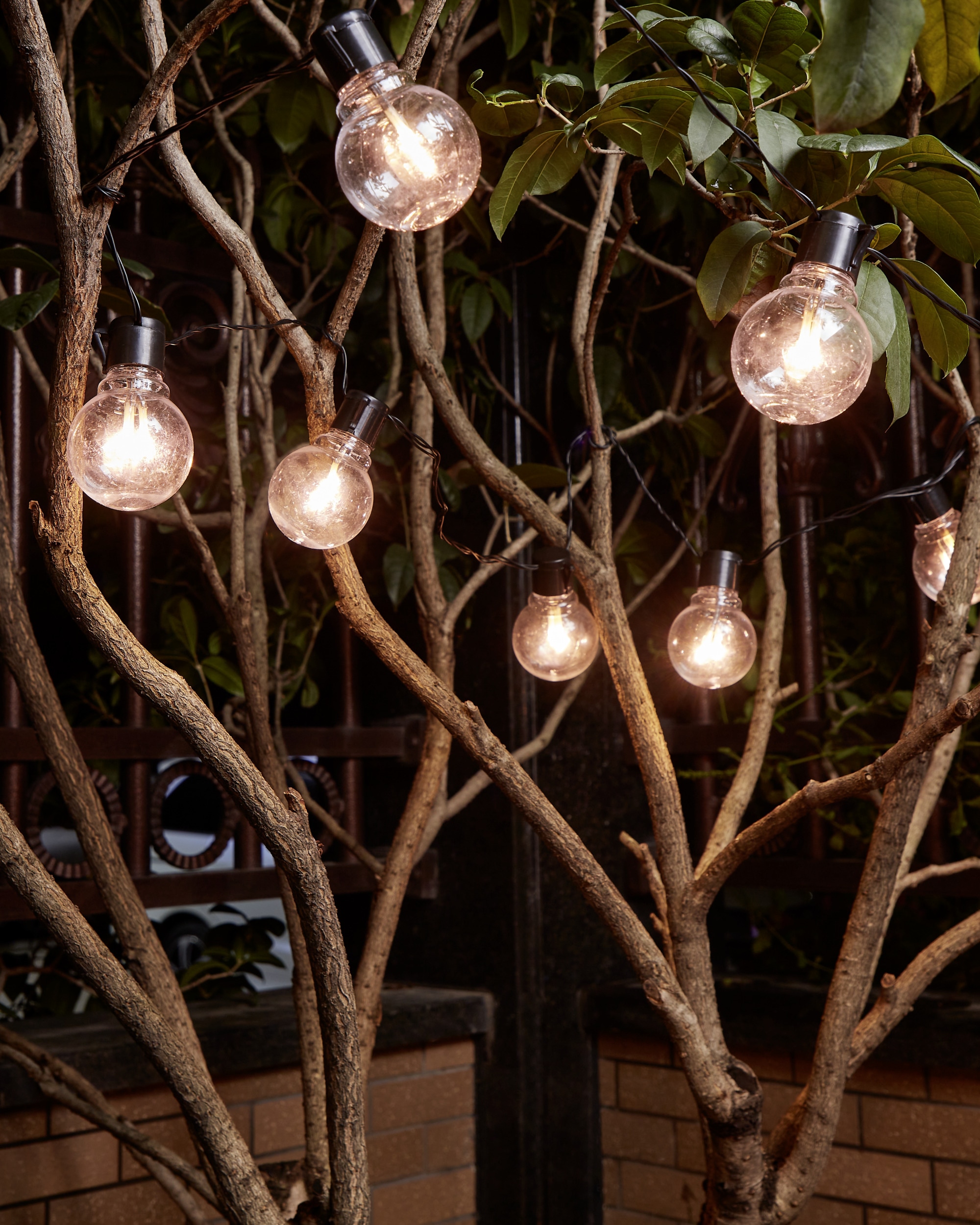 EGLO Lichterkette »LED Lichterkette , Balkon Deko, IP44, mit Glühbirnen, dekorative« 16 Stk.-flammig aus Kunststoff, 4,5m Kabel, 16 Birnen, Outdoor, Terrasse, Balkon