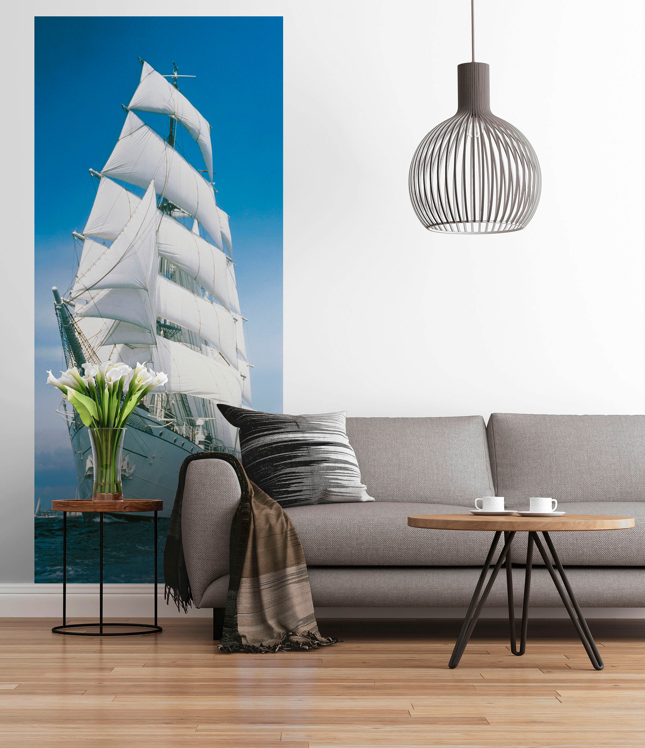 Komar Fototapete »Fototapete - Sailing Boat - Größe 97 x 220 cm«, bedruckt