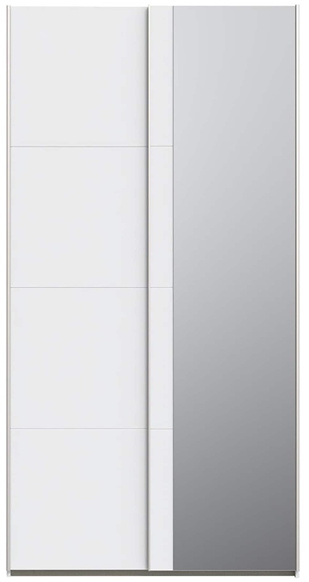 FORTE Schwebetürenschrank »Fittio. Made in Europe, 2 Schiebetüren, modernes Design« Höhe 2,35 mtr, stehende Montage, Spiegel