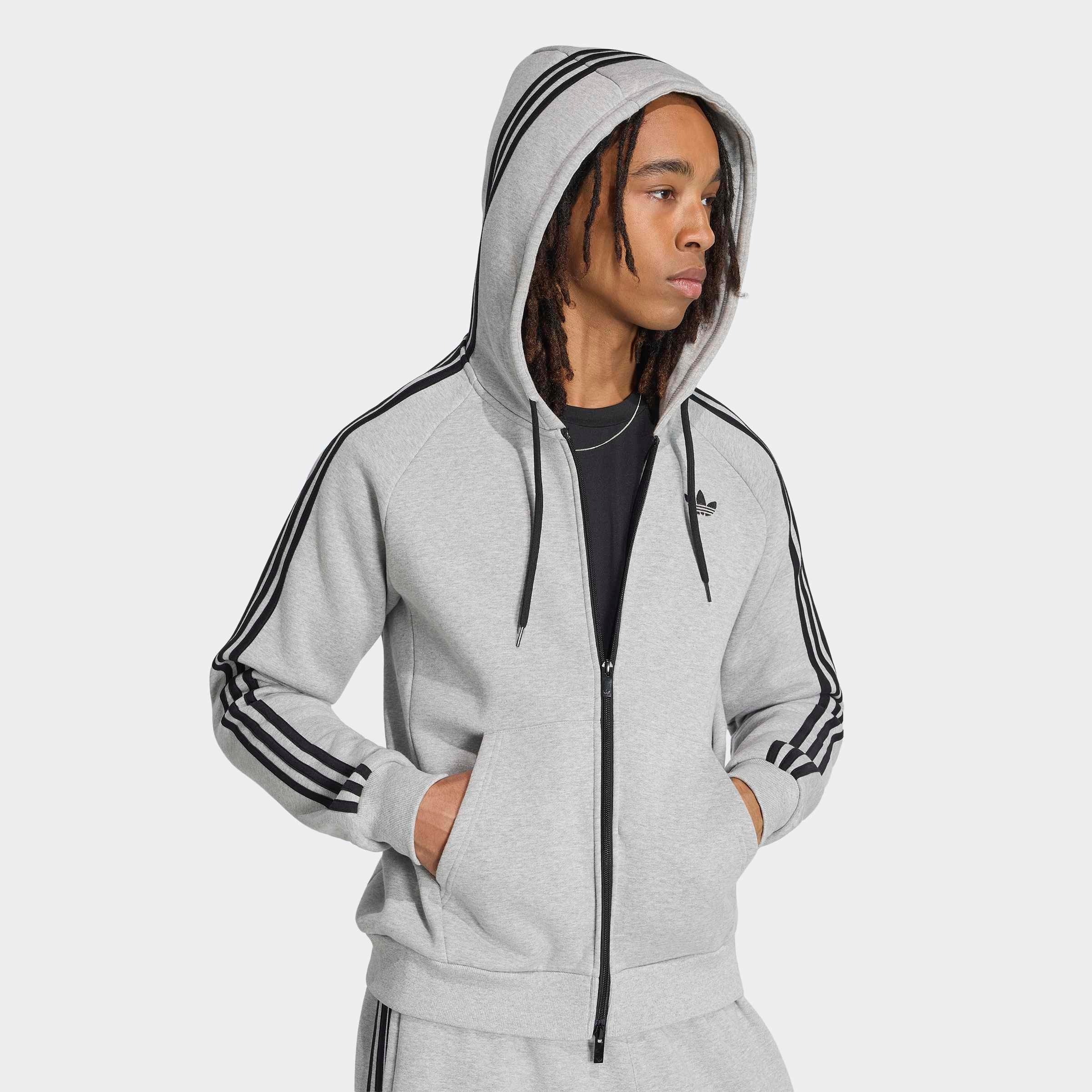 adidas Originals Kapuzensweatshirt »ADICOLOR OVER THE HOOD STRIPES«, mit Kapuze und Kordel, aus Baumwolle, in normaler Länge
