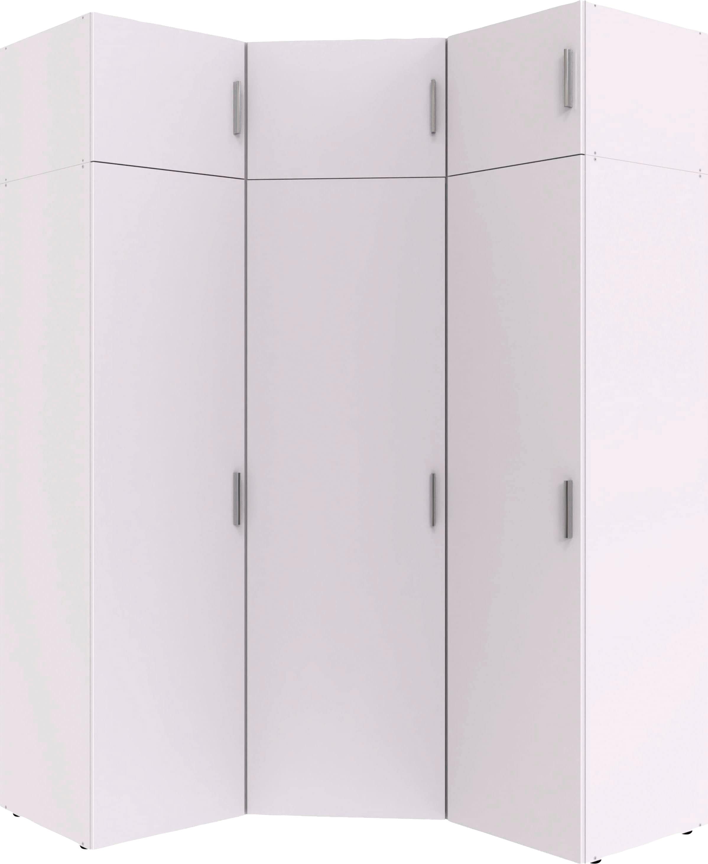 Wimex Schranksystem »Münster«, (Spar-Set, 6tlg: Eckschrank+ 2 Schränke 30cm und 40cm breit+ 3 Aufsatzmodule), Mehrzweckschrank
