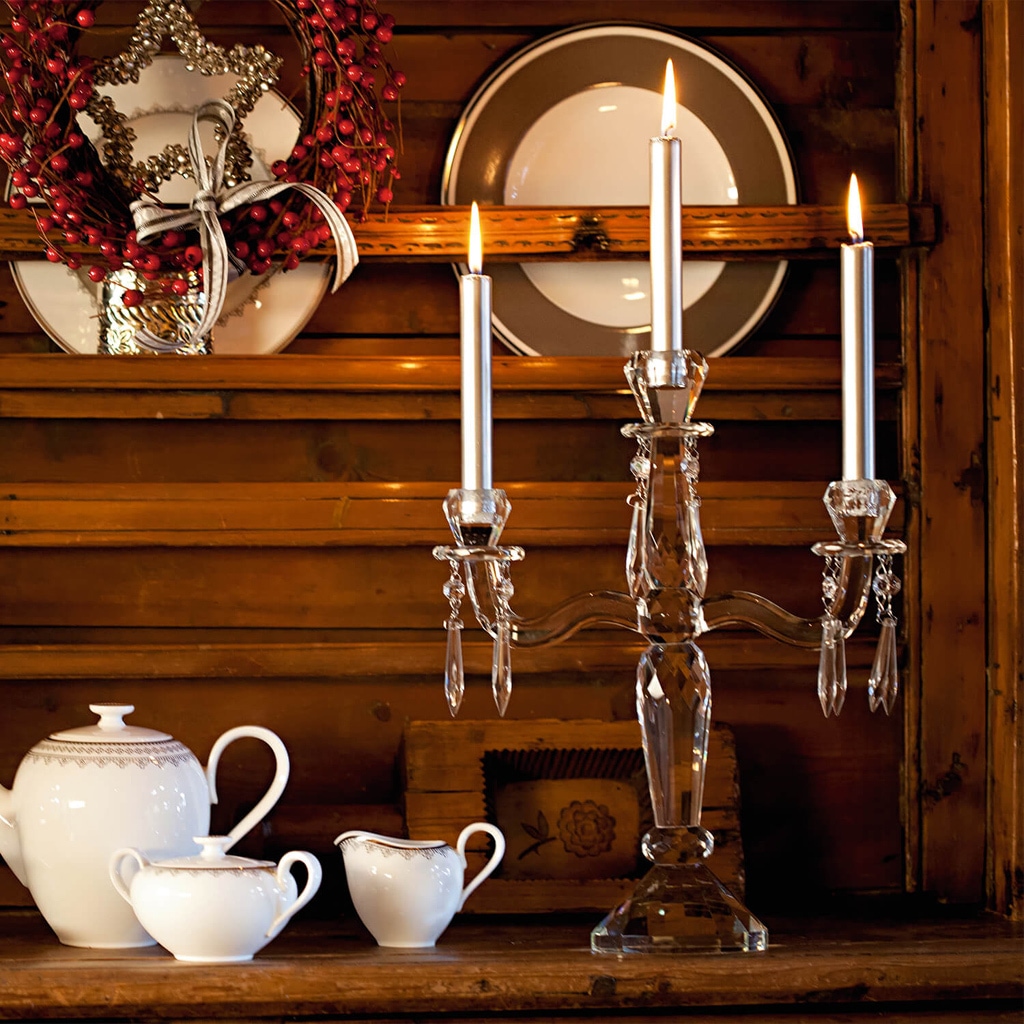 Villeroy & Boch Kerzenhalter »Kerzenleuchter 3-armig Retro Accessories 41,4 cm transparent«