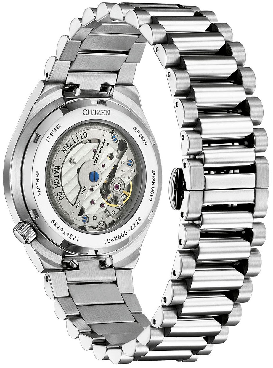 Citizen Automatikuhr »Tsuyosa«, Armbanduhr, Mechanische Uhr, Herrenuhr, Damenuhr, Edelstahlarmband