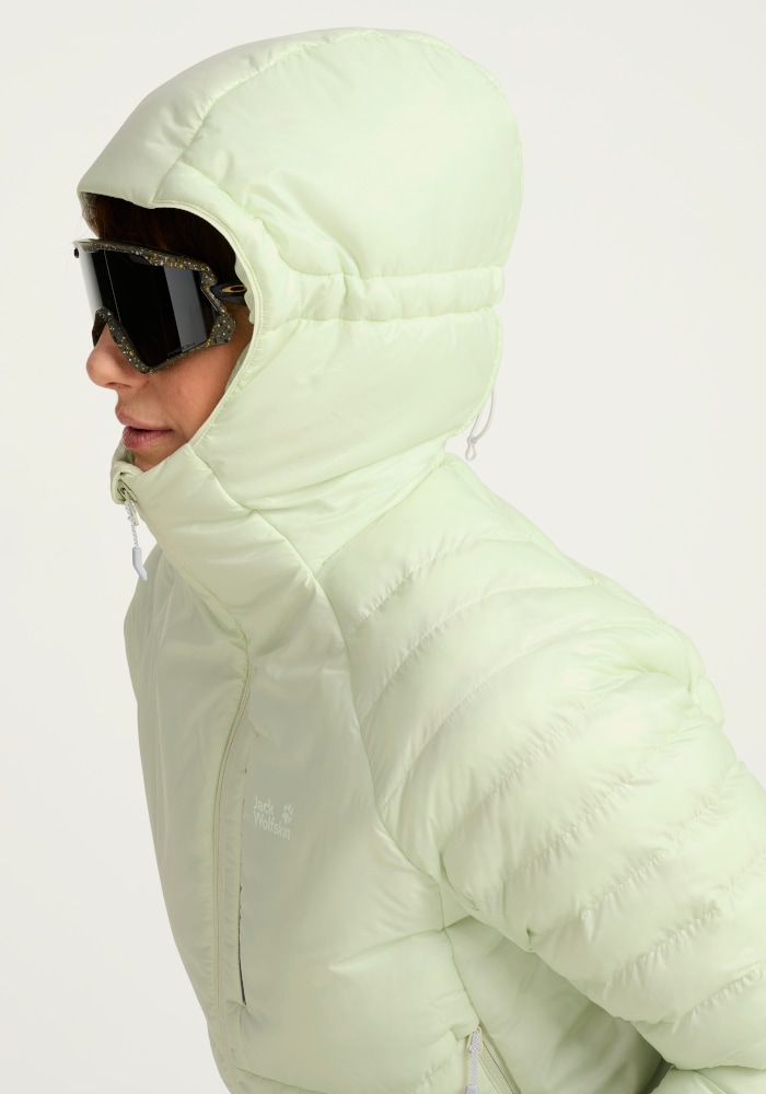Jack Wolfskin Outdoorjacke »ROUTEBURN PRO 2 INS JKT W« mit Kapuze warm, leicht, schnell trocknend und winddicht.