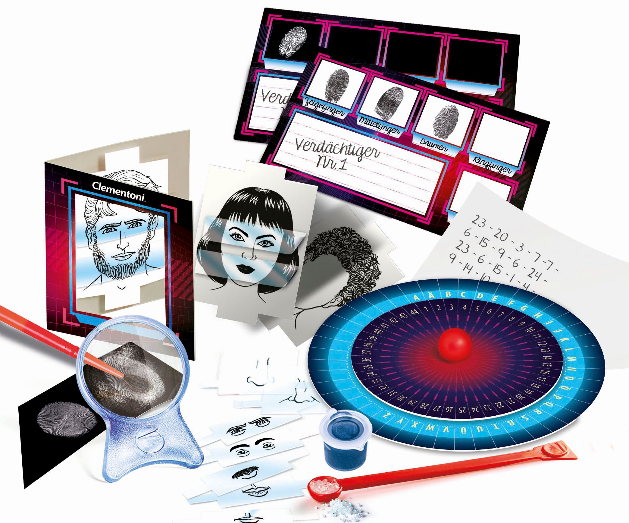 Clementoni® Experimentierkasten »Galileo, Mein Kriminal-Labor«, Made in Europe