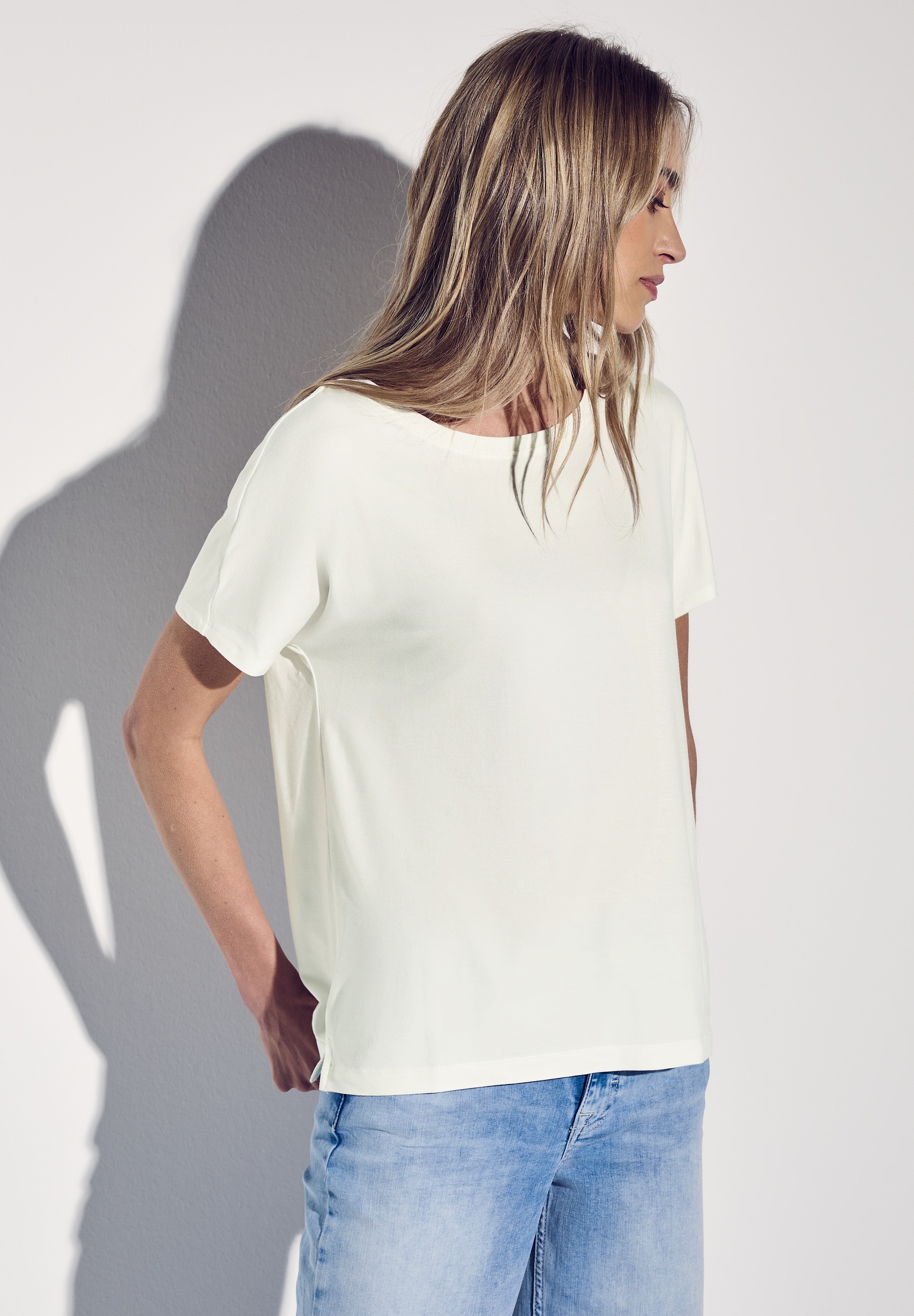 STREET ONE Shirttop »Style Crista«, mit hängenden Schultern