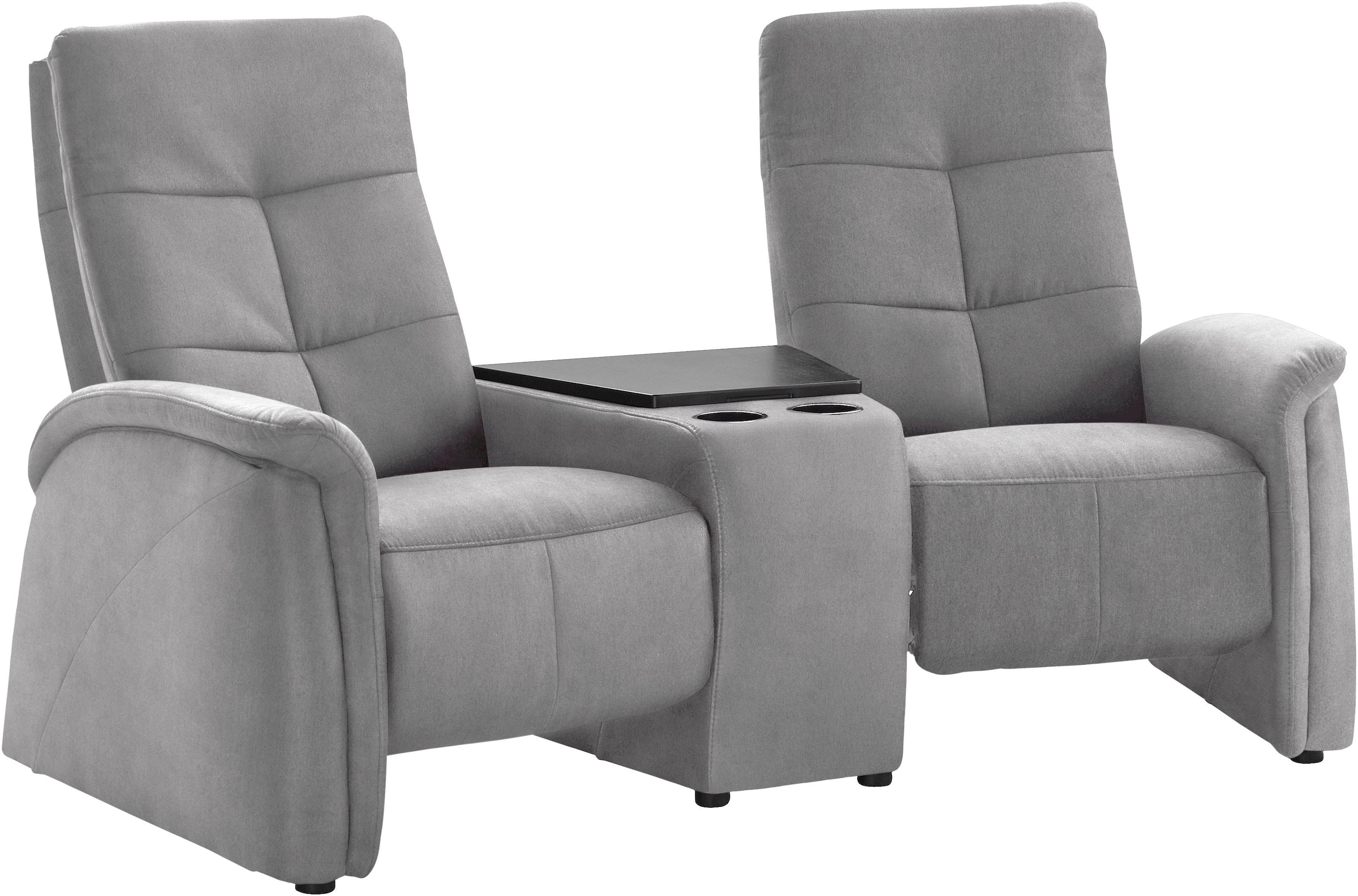 exxpo - sofa fashion 2-Sitzer »Tivoli, Kinosofa mit Relaxfunktion, mit Ablagetisch und Stauraum« bequem und komfortabel