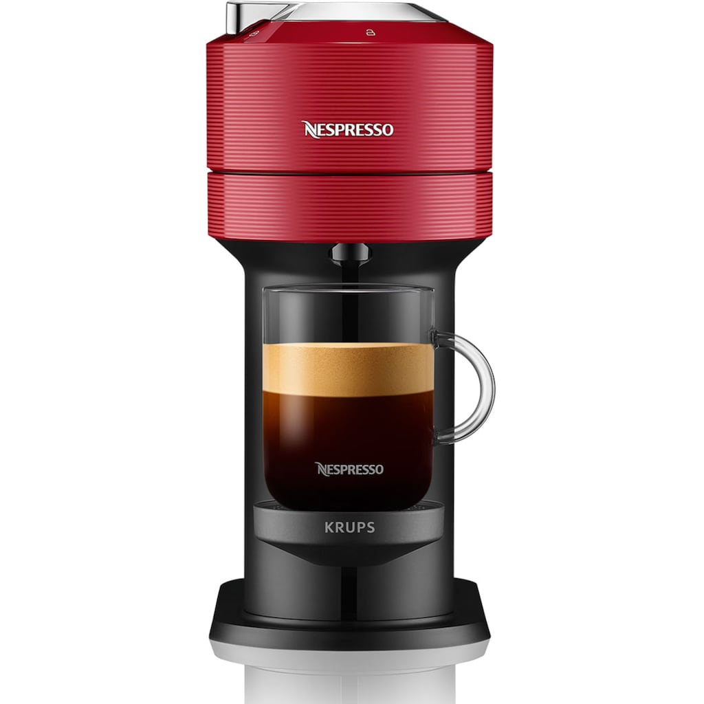 Nespresso Kapselmaschine »XN9105 Vertuo Next von Krups«, aus 54% recyceltem Kunststoff, inkl. Willkommenspaket mit 12 Kapseln