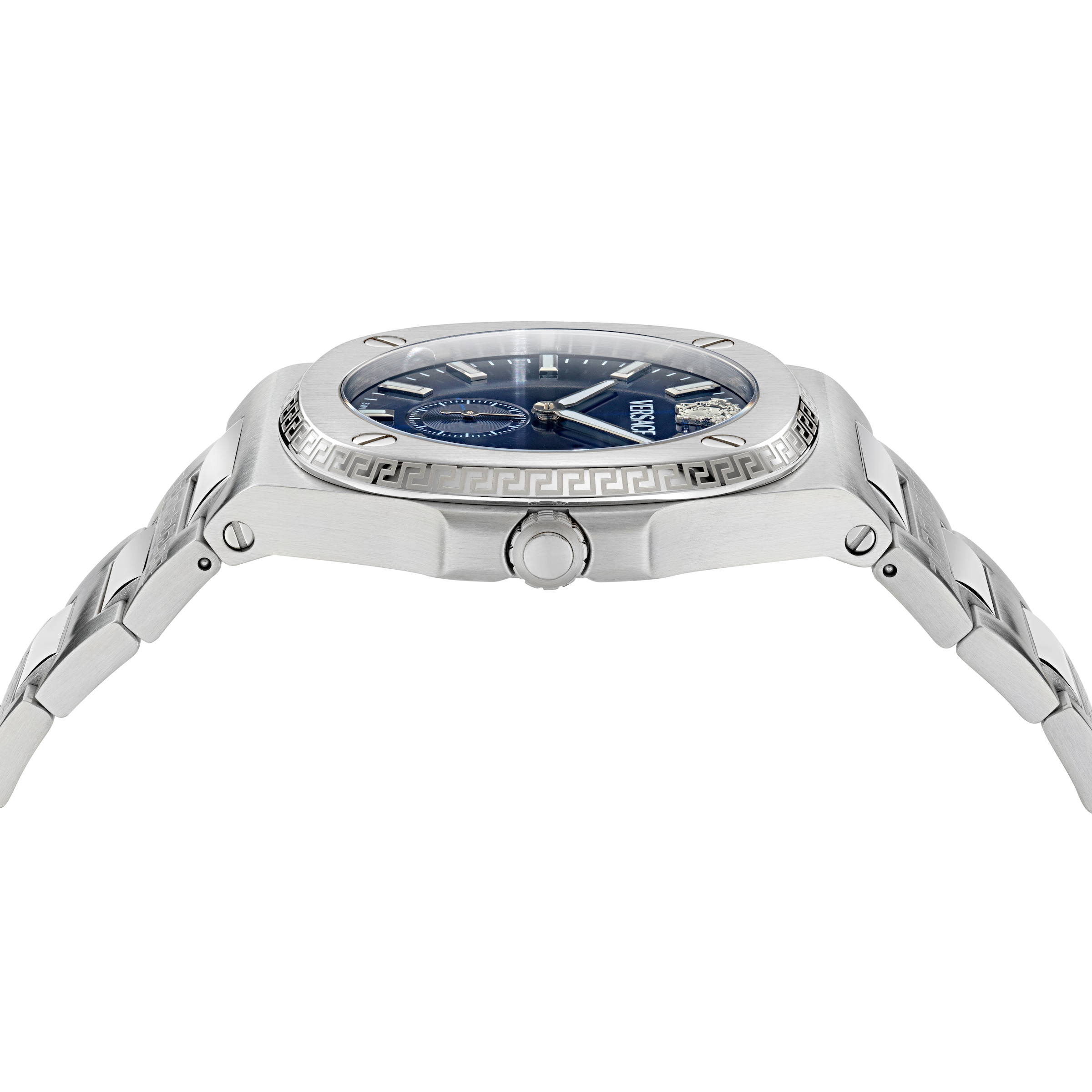 Versace Quarzuhr »TOLOMEO« Armbanduhr, Damenuhr, Herrenuhr, Swiss Made, Edelstahlarmband, analog