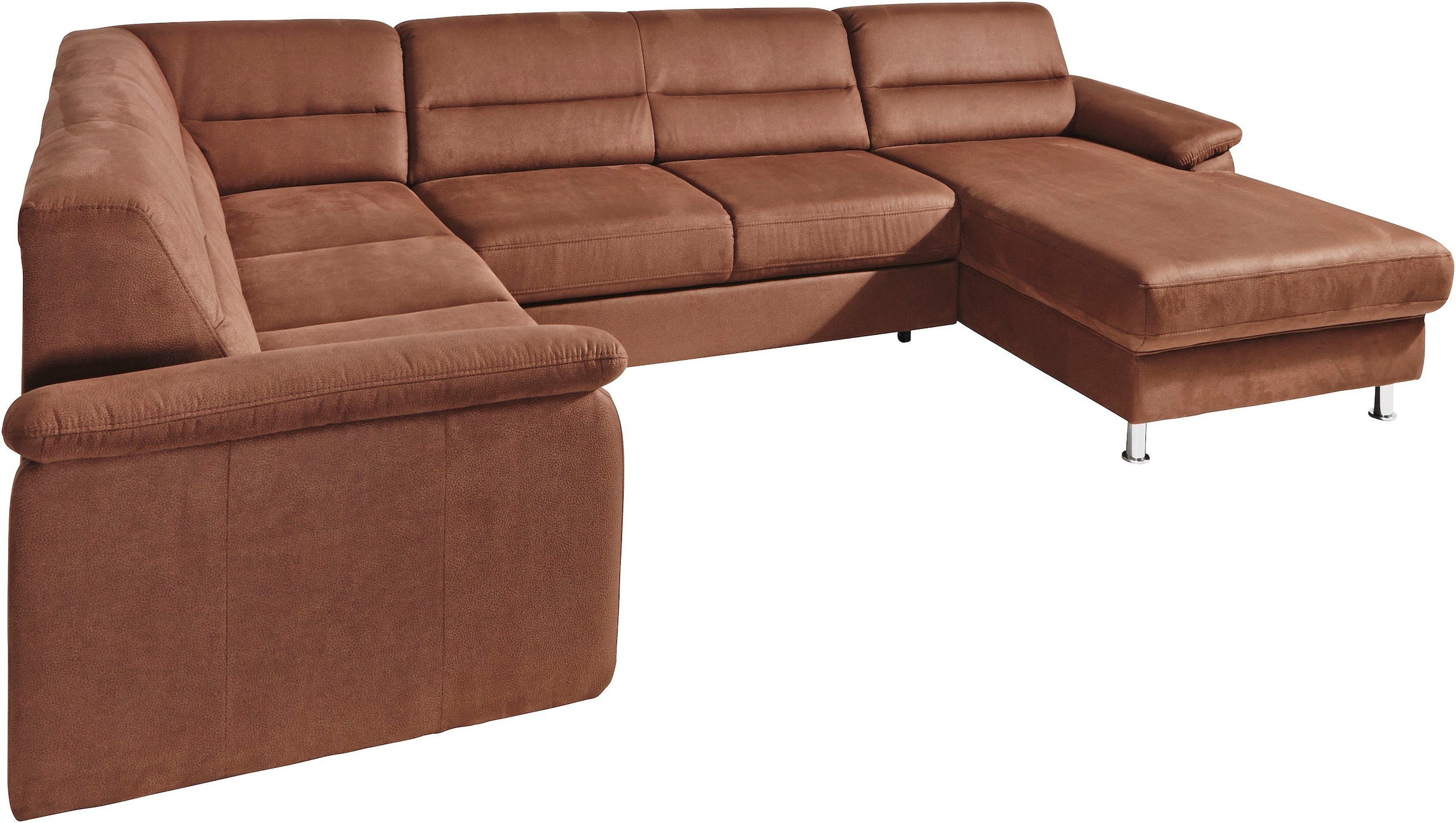 sit&more Wohnlandschaft »Ascara U-Form«, inklusive Boxspring/Federkern-Polsterung, wahlweise mit Bettfunktion