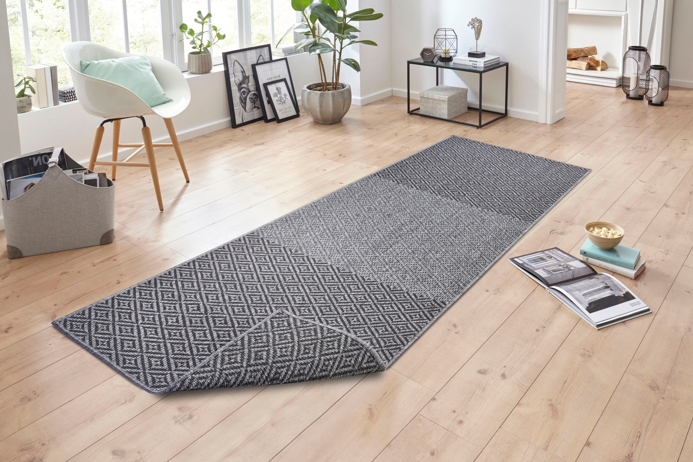 NORTHRUGS Läufer »Borneo«, rechteckig, 5 mm Höhe, In- und Outdoor geeignet, Wendbar
