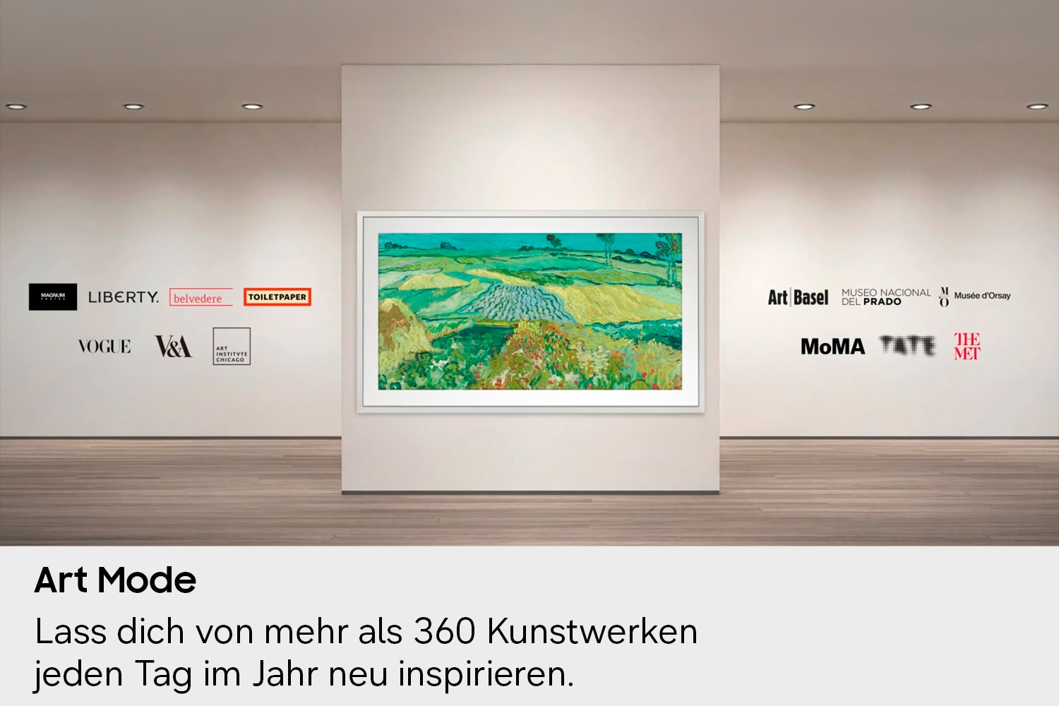 Samsung QLED-Fernseher »GQ65LS03HAU« 163 cm/65 ″ Smart-TV The Frame, Art Mode Kunstwerke, Antireflexion, Rahmen austauschbar