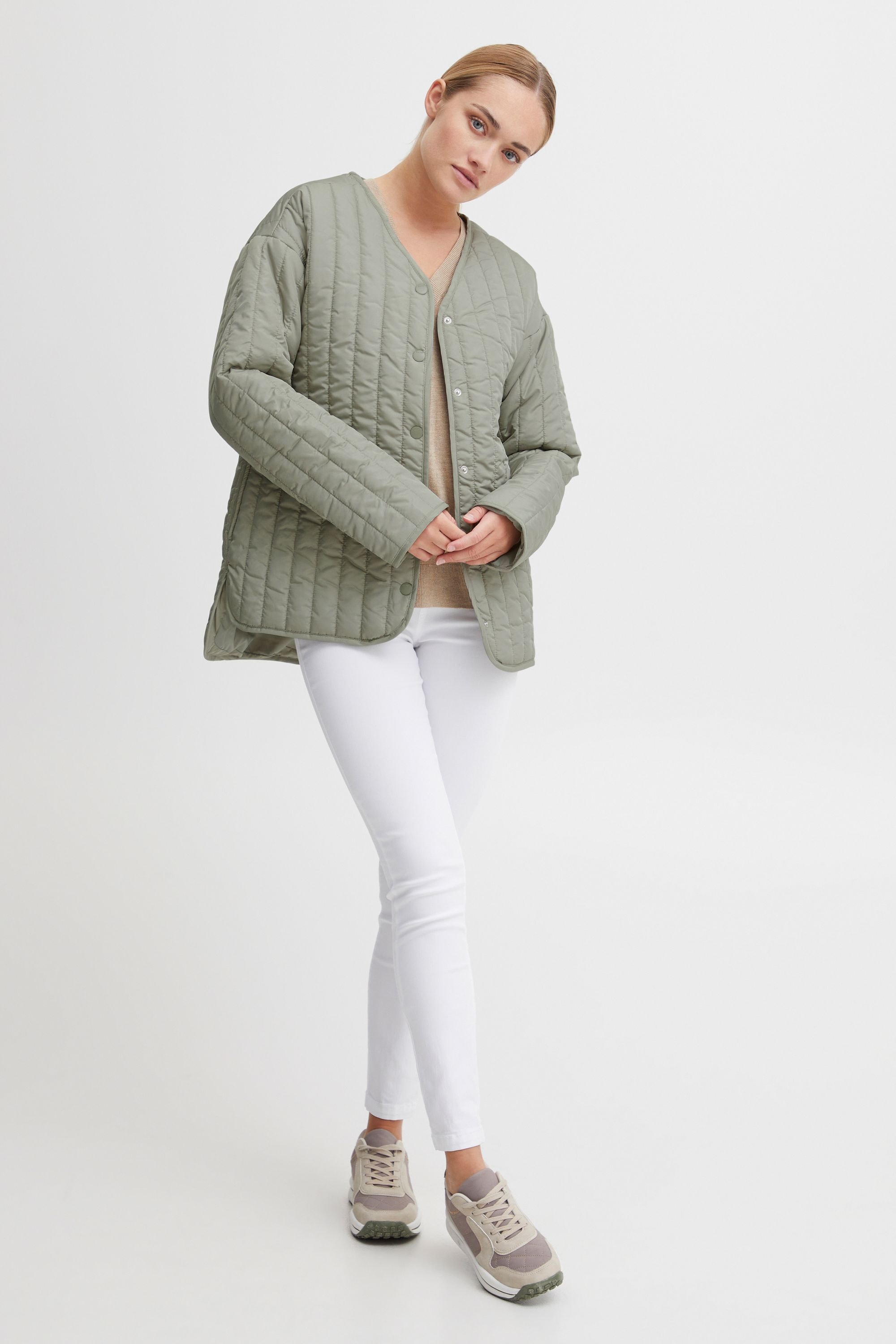 OXMO Steppjacke »Steppjacke OXSaggy«, ohne Kapuze
