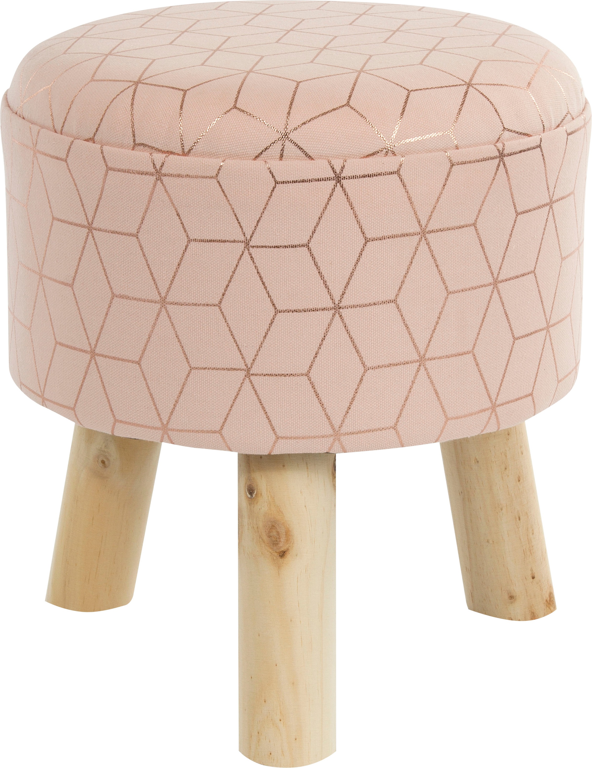 my Flair Hocker, rose/gold H33 durchm. 32