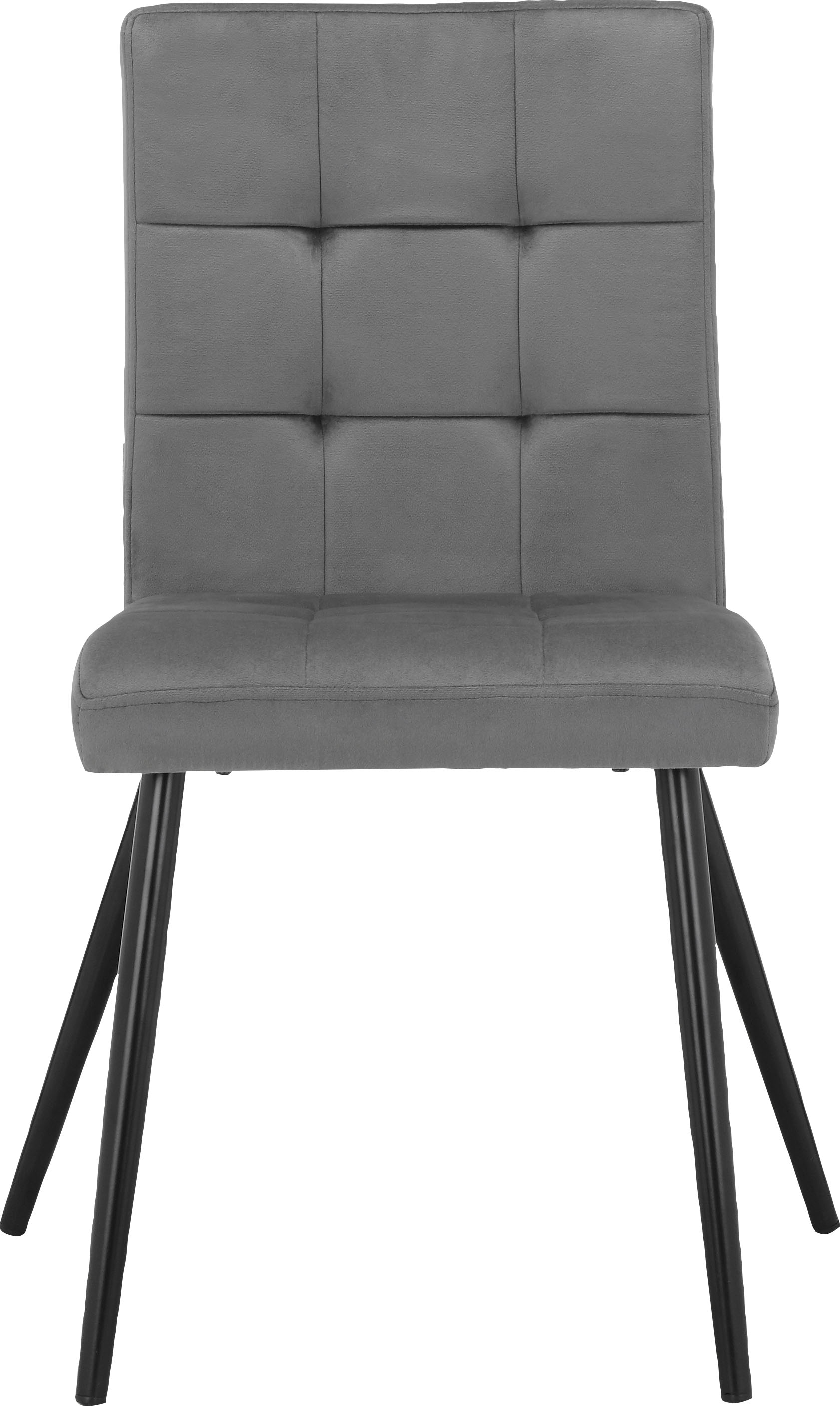 INOSIGN Esszimmerstuhl »Kerim«, 2 St., Veloursstoff, im 2er Set erhältlich, mit Sitz und Rücken gepolstert, Sitzhöhe 48 cm