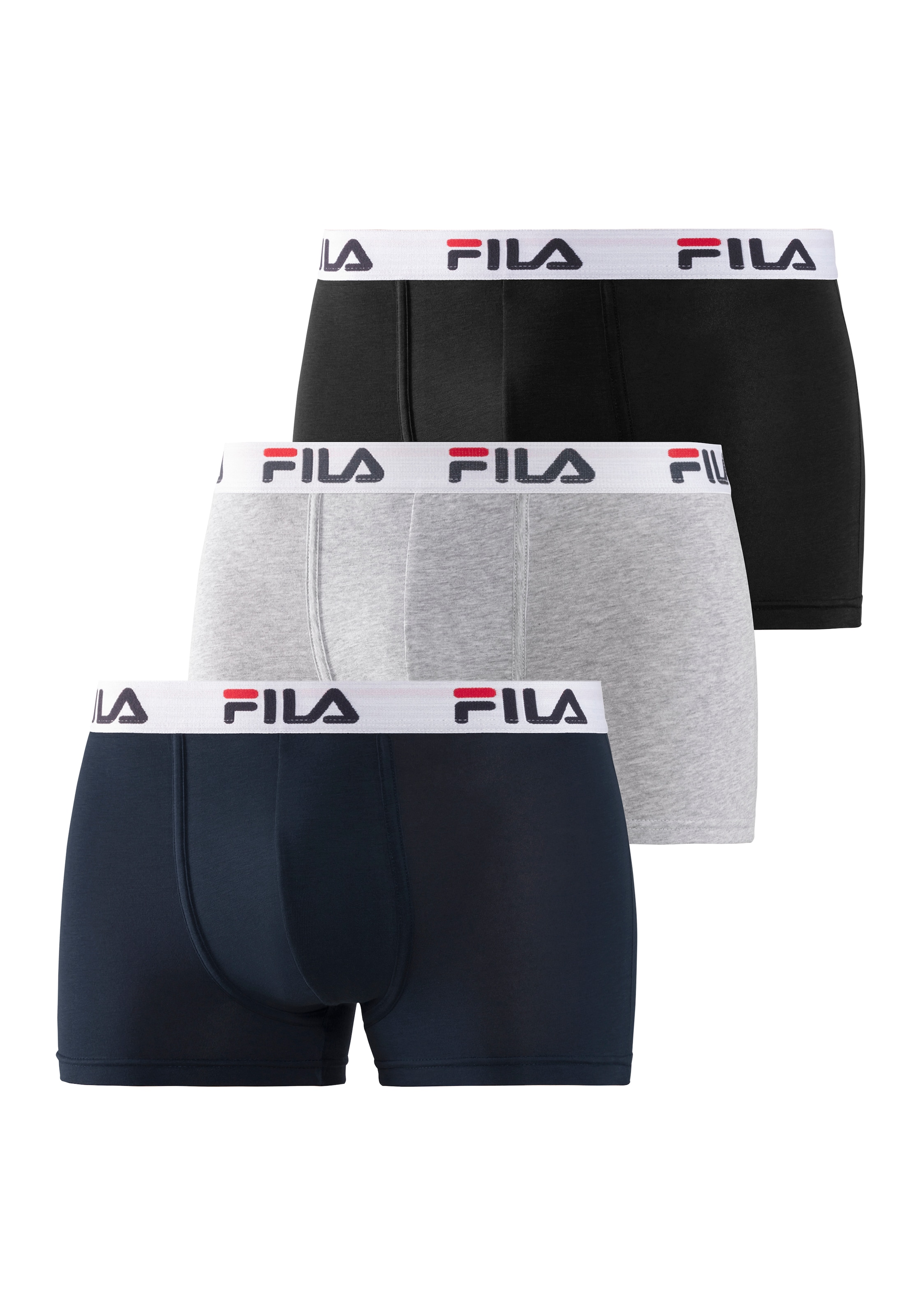 Fila Boxer »MAN BOXER SHORTS«, (3er Pack), mit elastischem Logobund