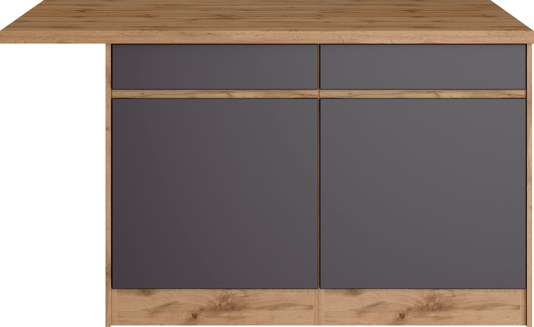 KOCHSTATION Kücheninsel »KS-Riesa« Breite 153 cm, Tiefe 100 cm, MDF-Fronten