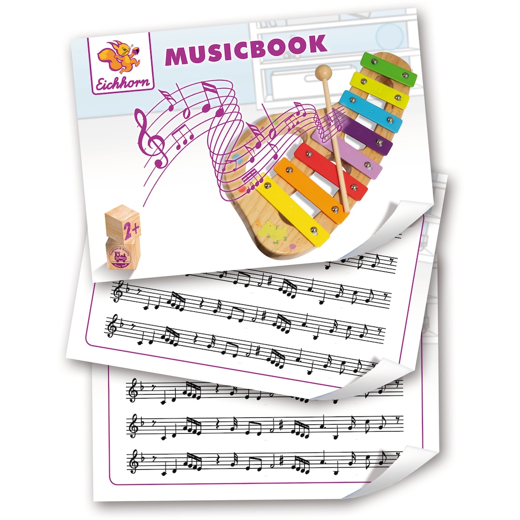Eichhorn Spielzeug-Musikinstrument »Xylophon«, inkl. Liederbuch