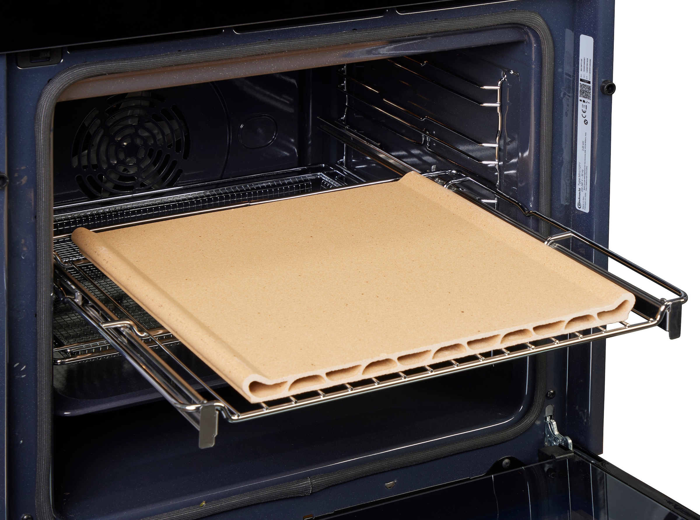 BAUKNECHT Pyrolyse Backofen »BBI7 310C PIZZA« mit 1-fach-Teleskopauszug mit Pyrolyse-Selbstreinigung Restaurant-Pizza daheim: 310°C Pizza-Funktion inkl. Pizzastein