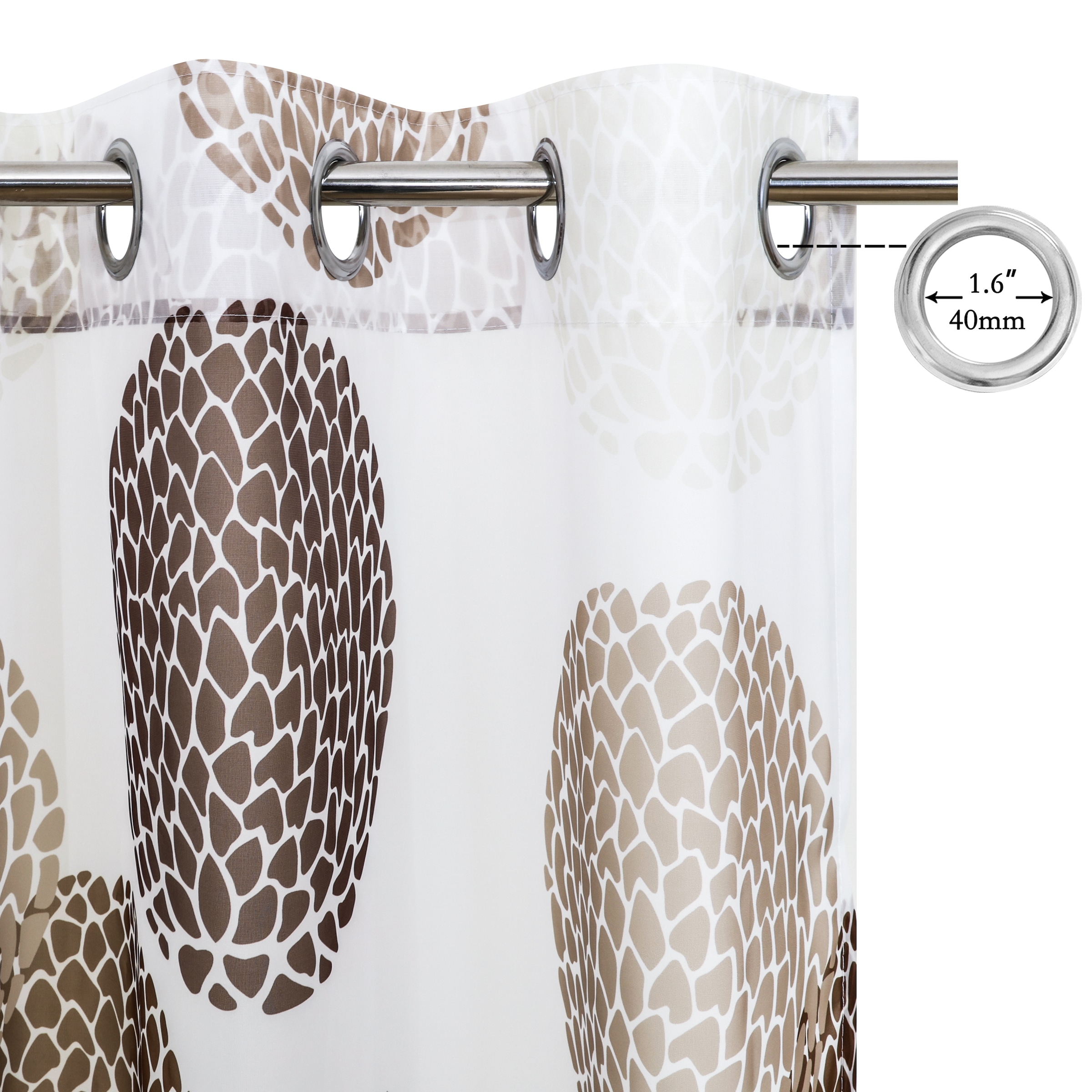 OTTO home »BELEM, 1 Stück, transparent, Kreisemotiv« Ösen 1 Stk. tlg. 1 Schal, Polyester, Kreise