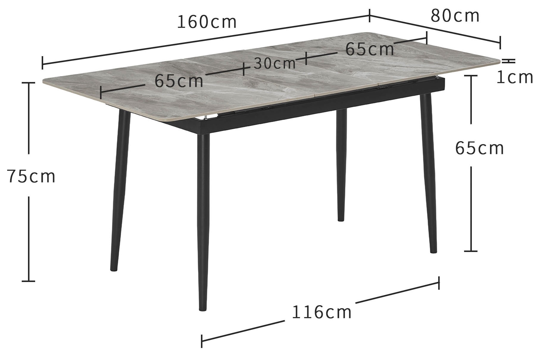 OTTO home Eckbankgruppe »Stevian« Set, 1 ausziehbarer Esstisch + 1 Eckbank Recamiere links + 2 Stühle, 4 Stk. tlg. Holz, Strukturstoffbezug, Freischwingerstühle, gesteppten Bänken
