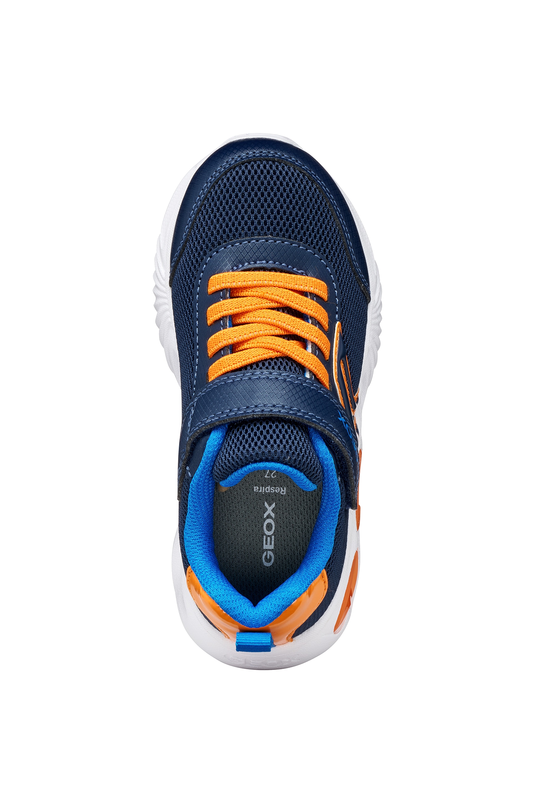 Geox Sneaker »J ASSISTER BOY«  Klettschuh mit Blinkfunktion, Größenschablone zum Download