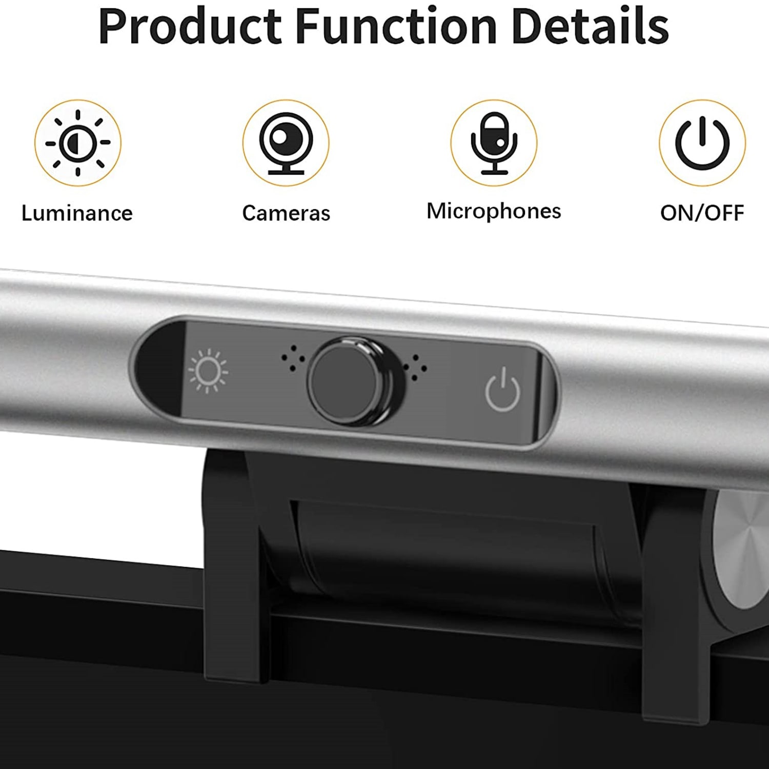 4smarts Webcam »2in1 LightBar Pro Monitorlampe, FullHD Webcam«, Full HD