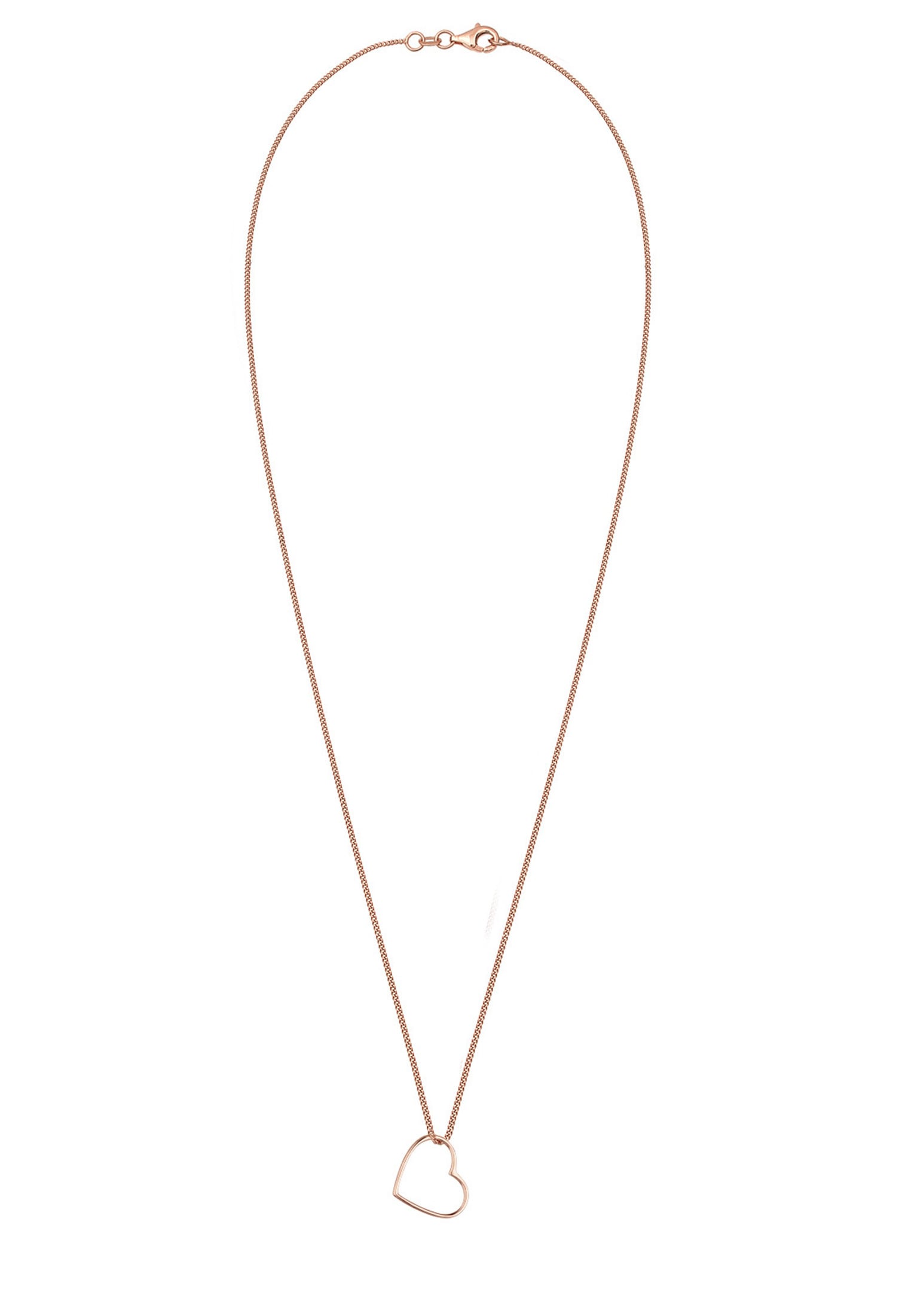 Elli Kette mit Anhänger »Halskette Herz Anhänger Liebe Cut Out 925 Silber«