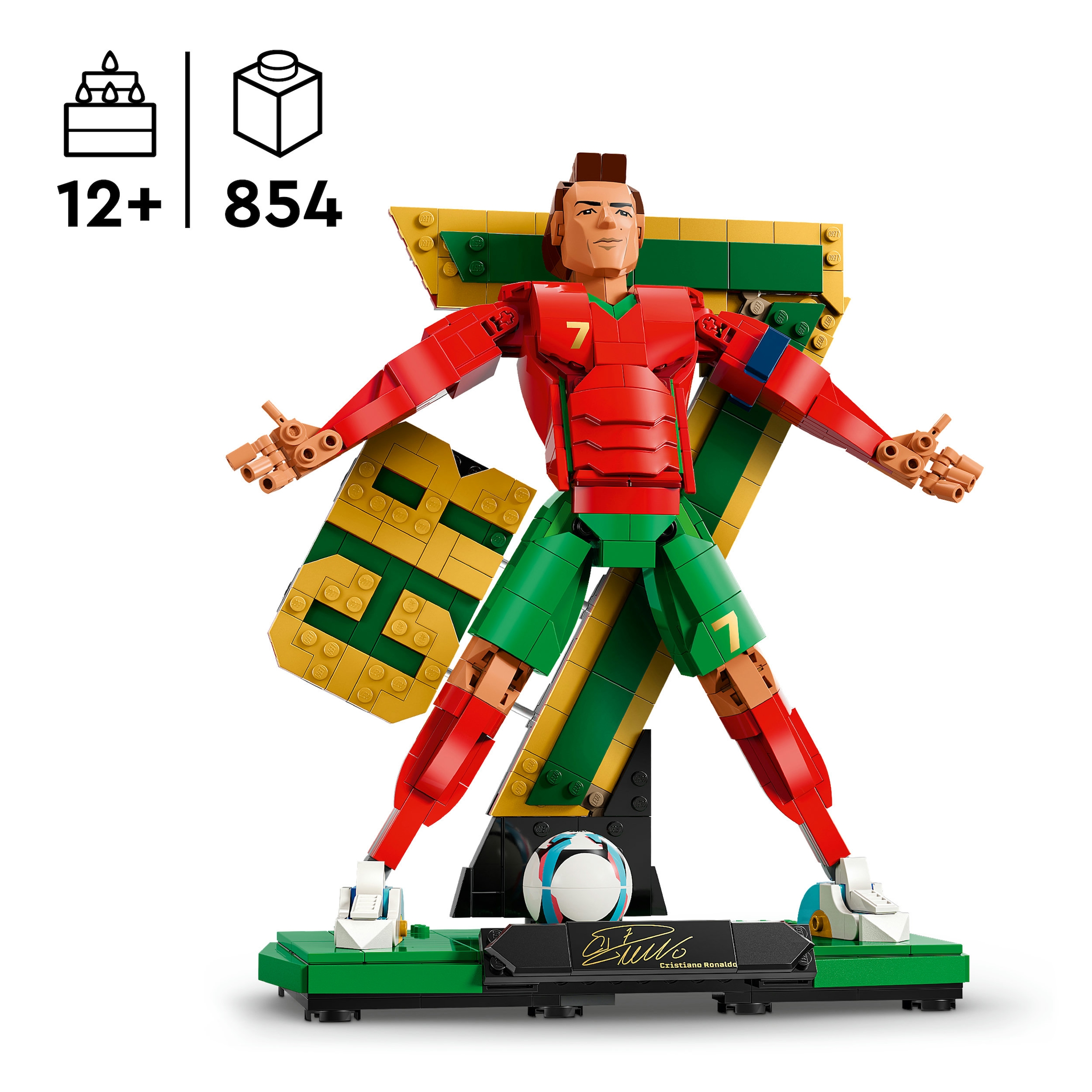LEGO® Konstruktionsspielsteine »Cristiano Ronaldo – Fußballlegende (43016), LEGO Editions Football«