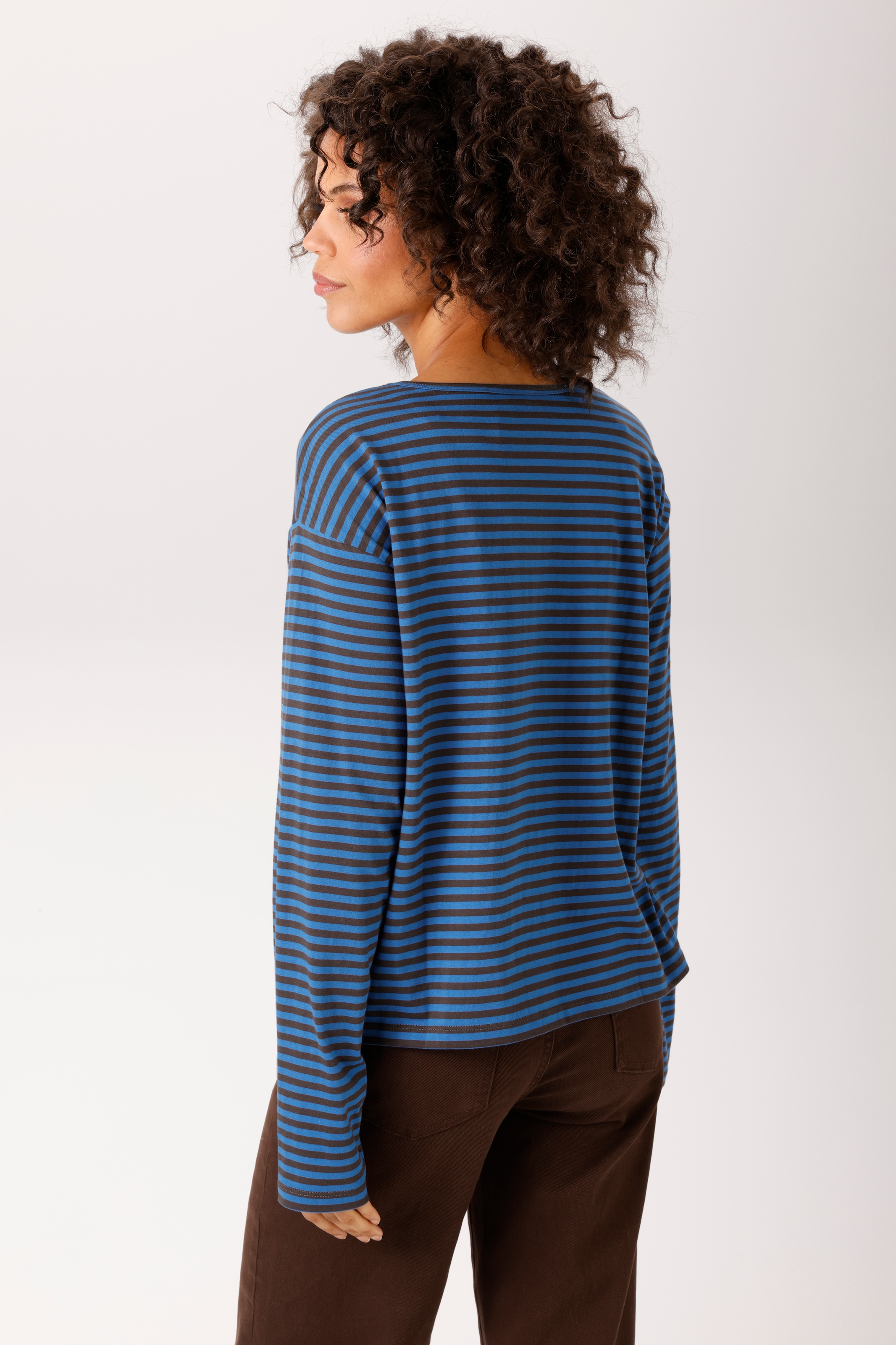 Aniston CASUAL Langarmshirt im trendfarbenen Ringel-Dessin - NEUE KOLLEKTION