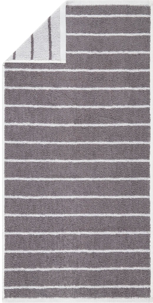 Egeria Handtuch Set »LINE«, 7 tlg., Frottier, mit passender Badematte in  Größe 60x100 cm im stilvollen Querstreifen