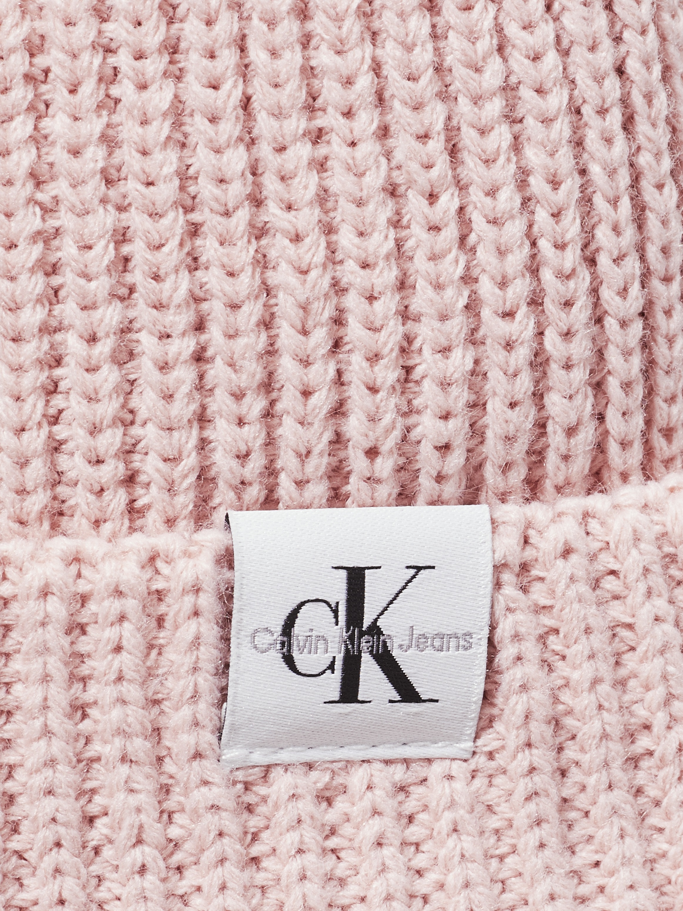 Calvin Klein Jeans Beanie »Monogram Rib Beanie«, mit Logopatch