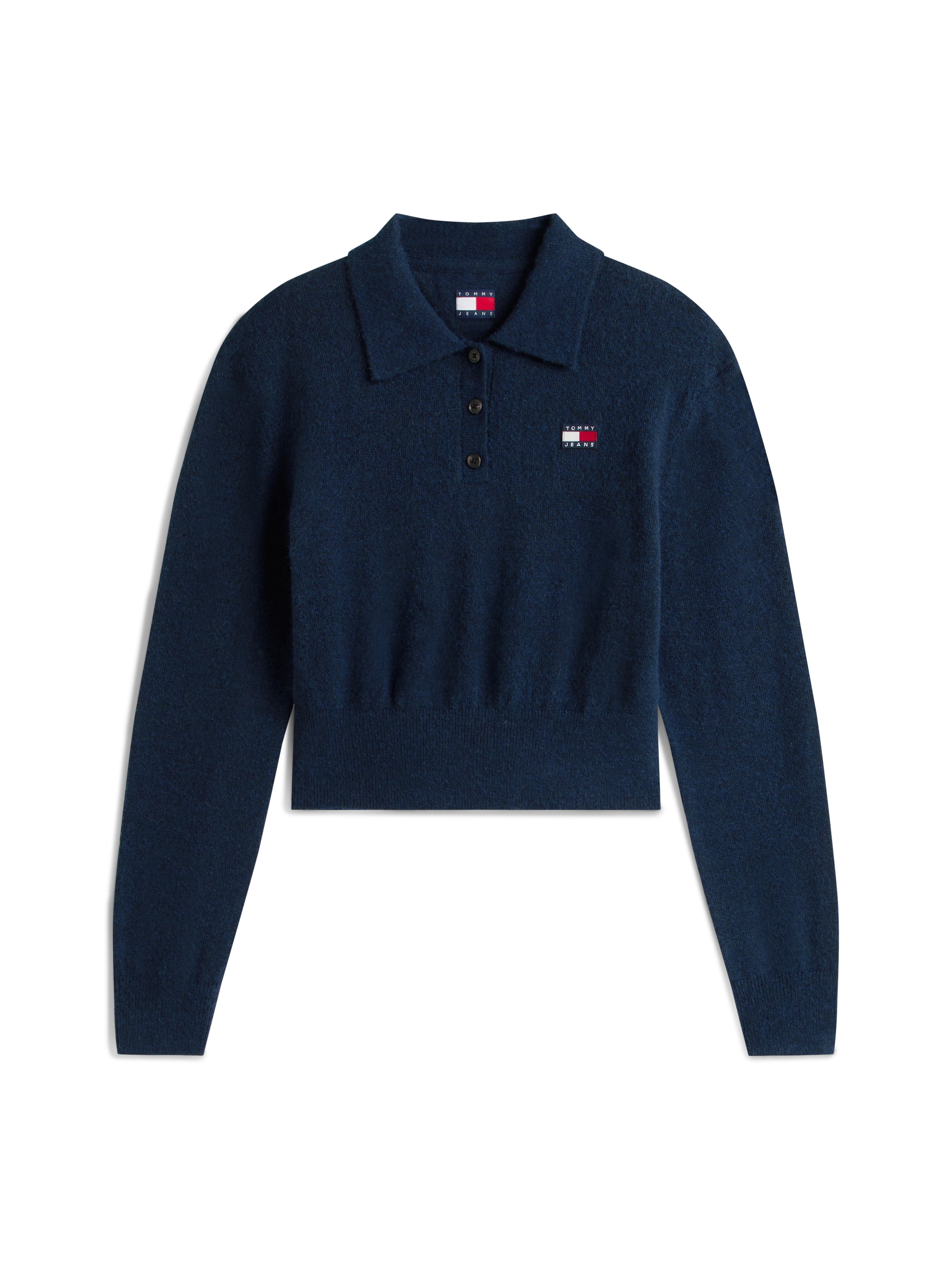 Tommy Jeans Strickpullover »TJW FLUFFY POLO SWEATER«