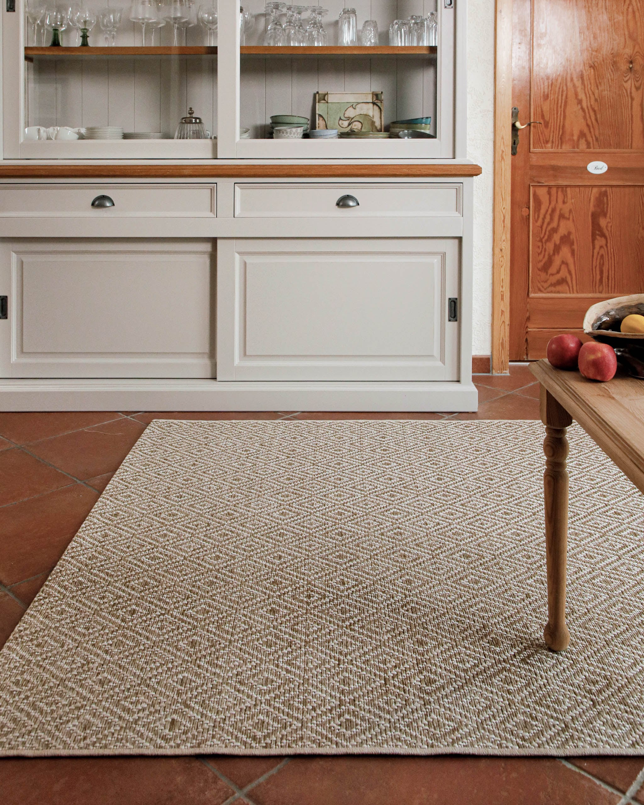 Wecon home Teppich »Miami Beach« rechteckig 5 mm Höhe In- & Outdoor Teppich, wetterfest, modernes Rauten Muster, Balkon