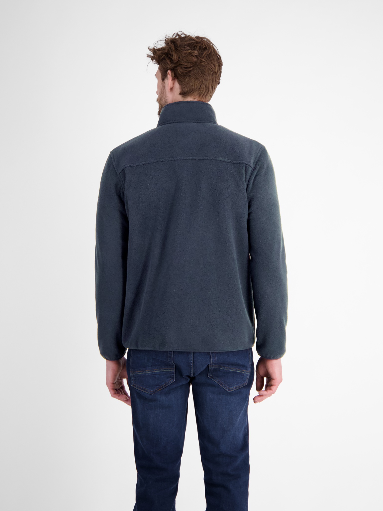 LERROS Sweatjacke Polarfleece-Jacke mit Reißverschluss