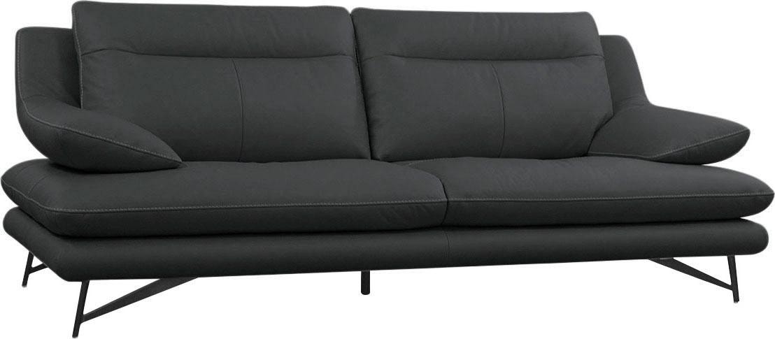 CALIA ITALIA 3-Sitzer »Cezanne, italienisches Design trifft erstklassigen Sitzkomfort, Leder«, Edles Designsofa in besonders langlebigen & pflegeleichten Lederarten