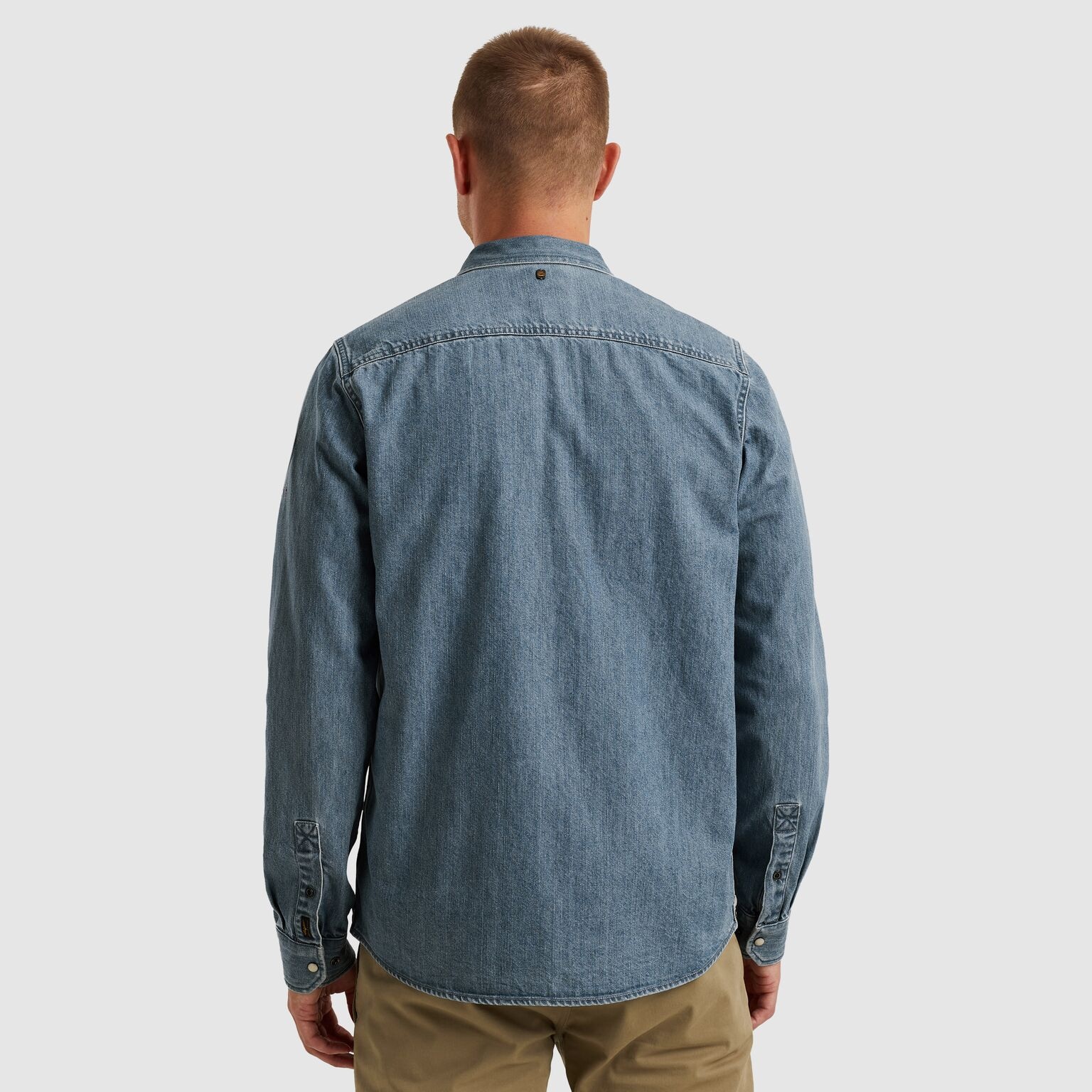 PME LEGEND Jeanshemd mit Logo Stickerei