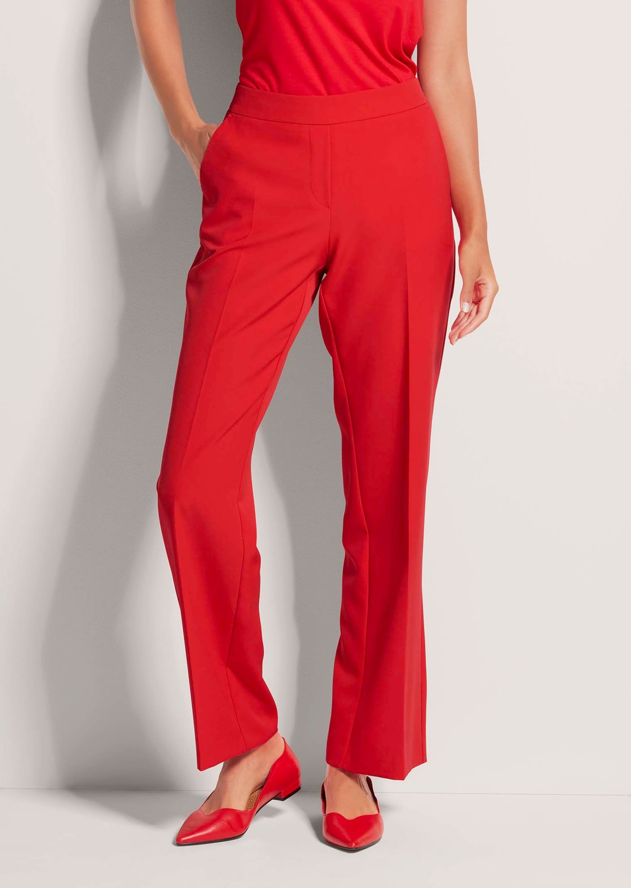 MADELEINE Stoffhose »Schlupfhose Elegante Damenhose mit Bügelfalten«
