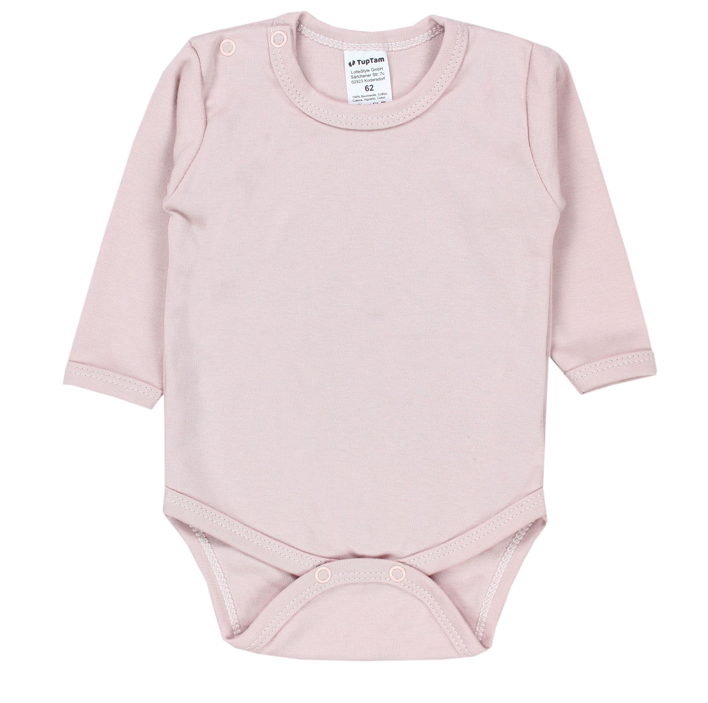 TupTam Langarmbody »Body Mädchen Baby Body Langarm Unifarben 5er Pack«
