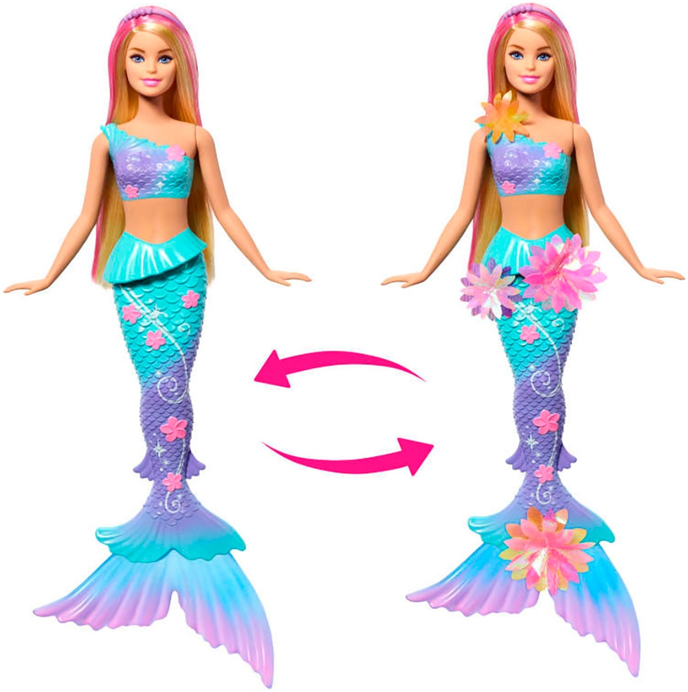 Barbie Anziehpuppe »Meerjungfrau mit magischen Blüten, blond«