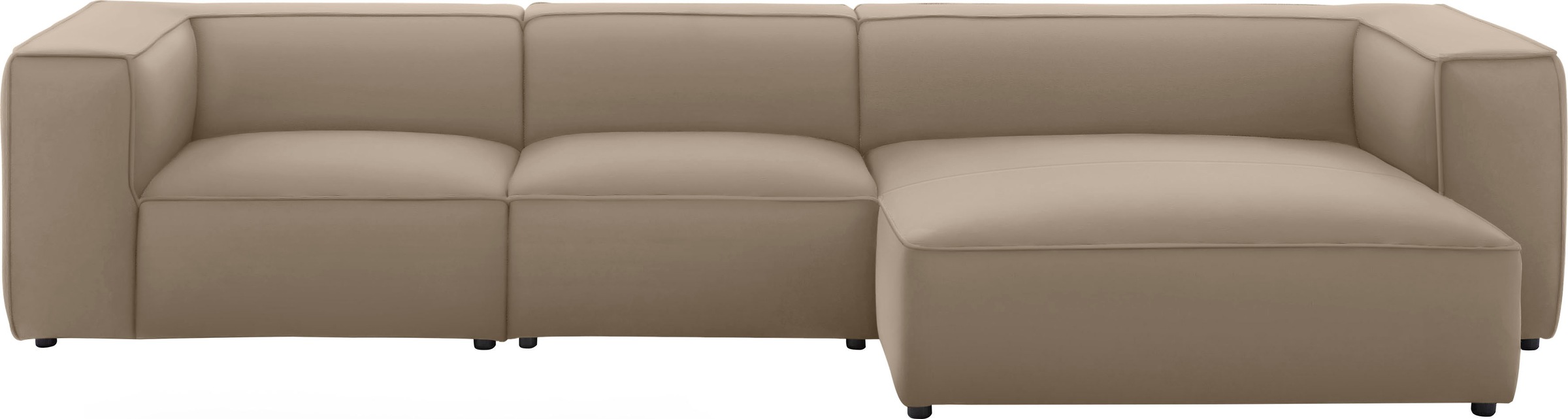 W.SCHILLIG Ecksofa »around-the-block«, mit eleganter Biese, mit Federkern, Breite 341 cm