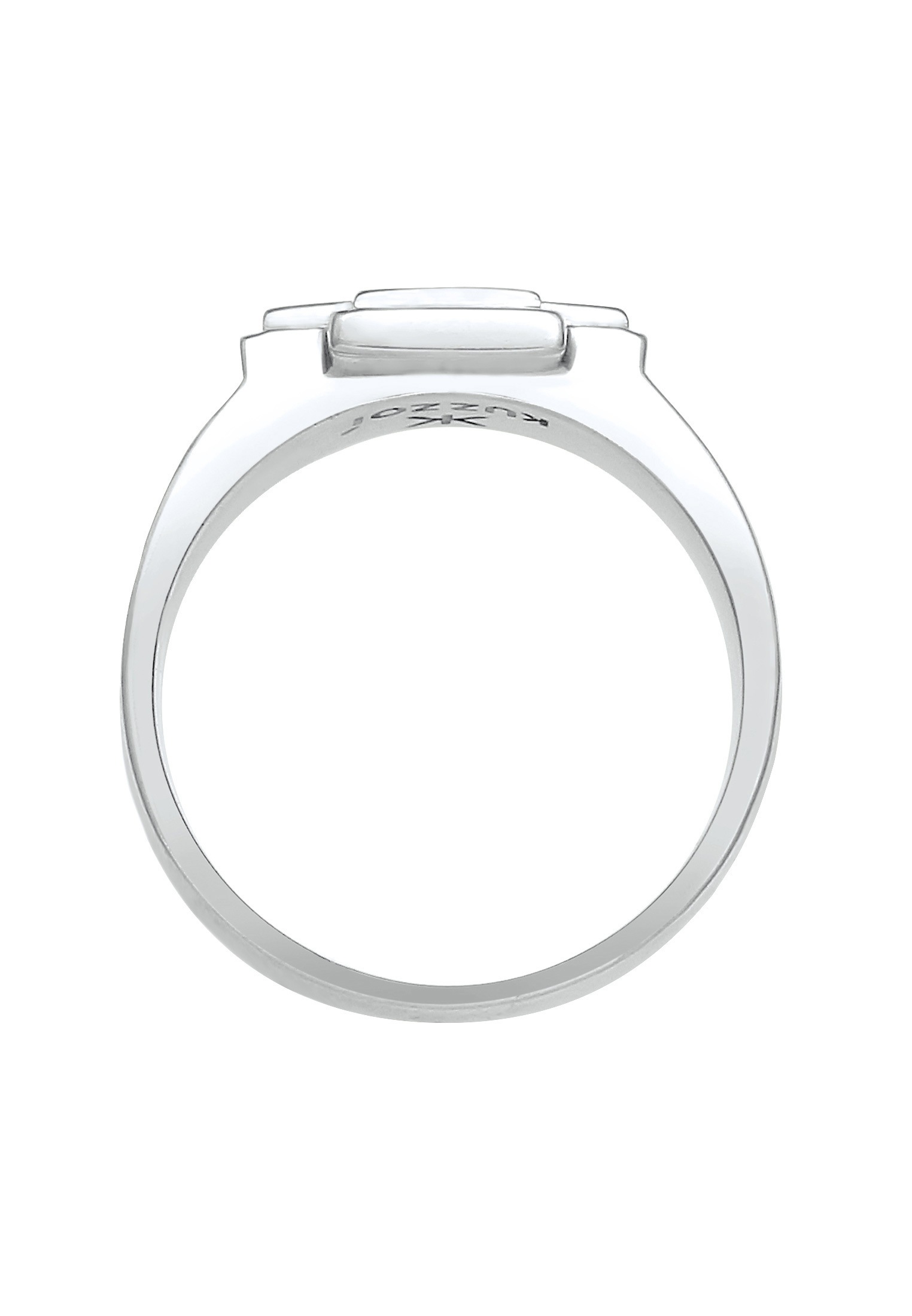 Kuzzoi Silberring »Ring Herren Siegelring Bandring Kreuz 925 Silber«