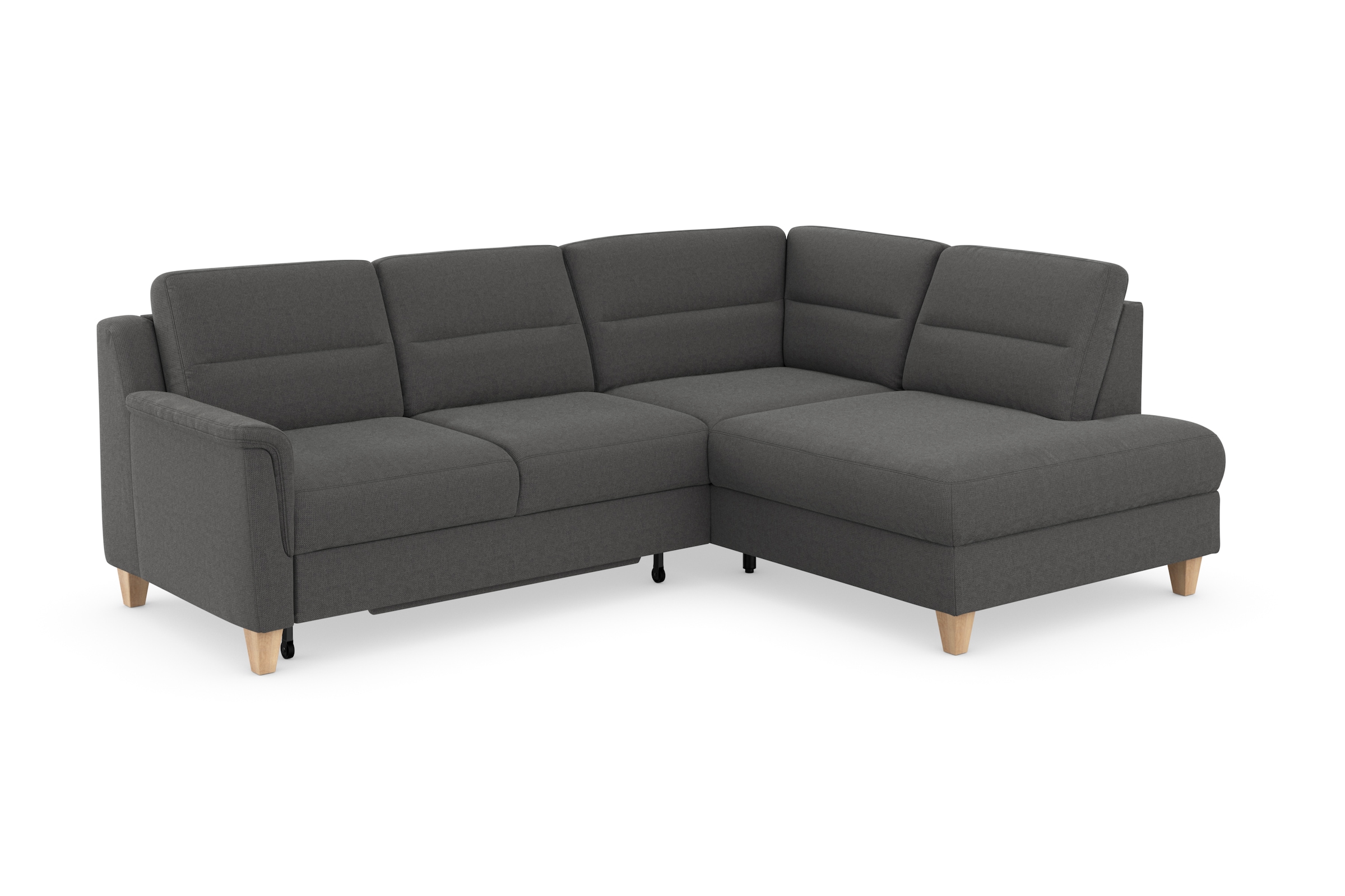 sit&more Ecksofa »Farö L-Form«, inklusive Federkern, wahlweise mit Bettfunktion und Bettkasten